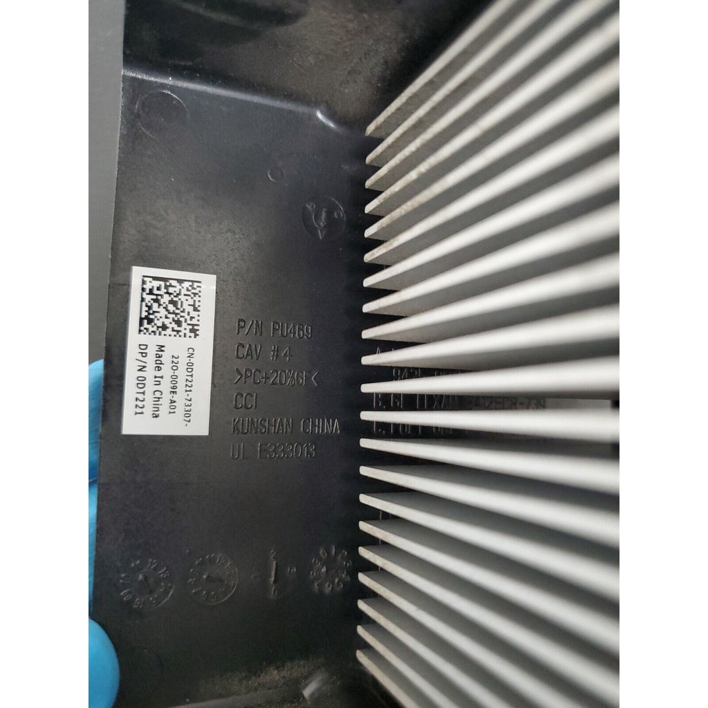 Dell DT221 Optiplex 740 CPU Proc Heatsink Shroud Assembly Dimension C521 0DT221