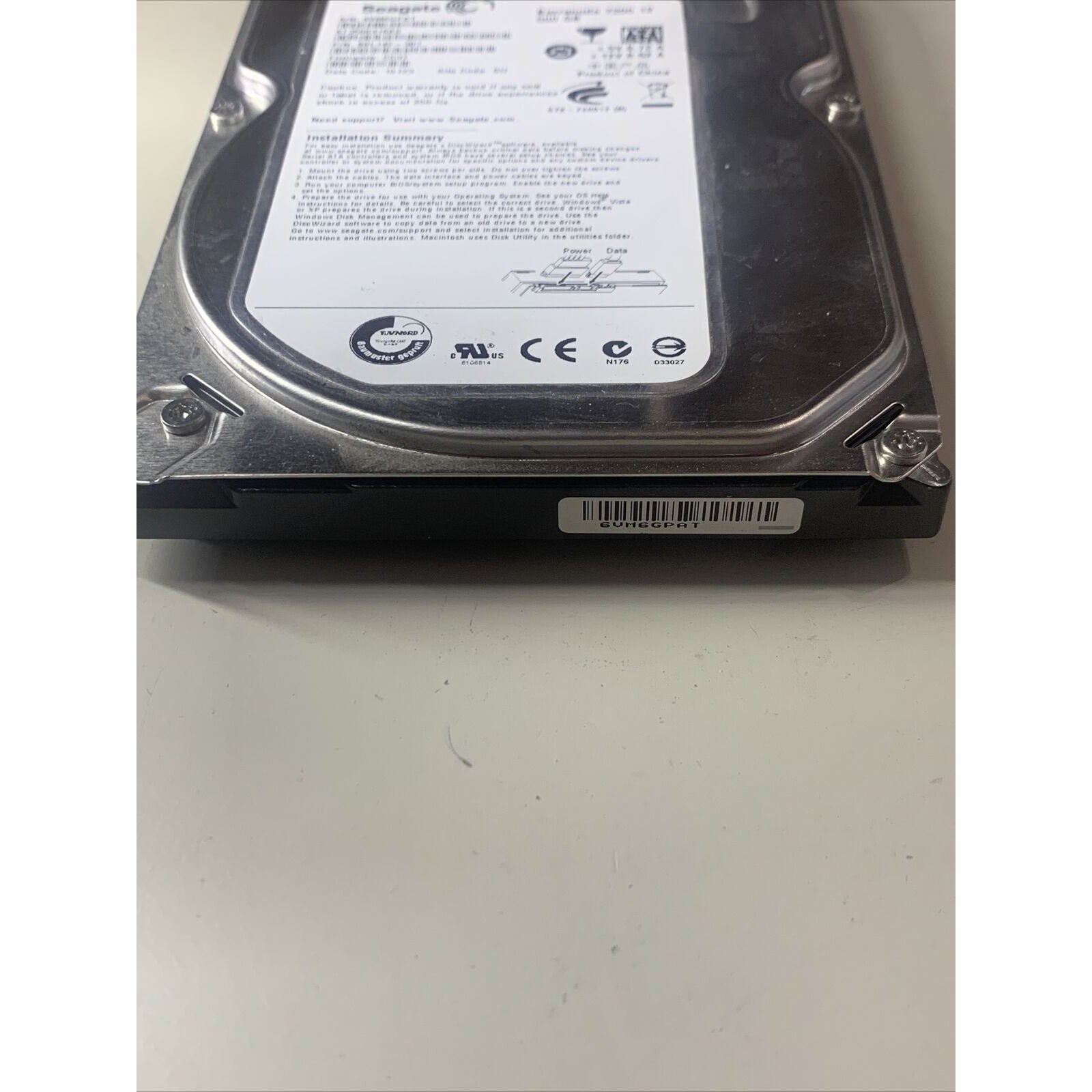 Seagate ST3500418AS Barracuda PN 9sL142-301 FW CC37 500GB 3.5" SATA Hard Drive