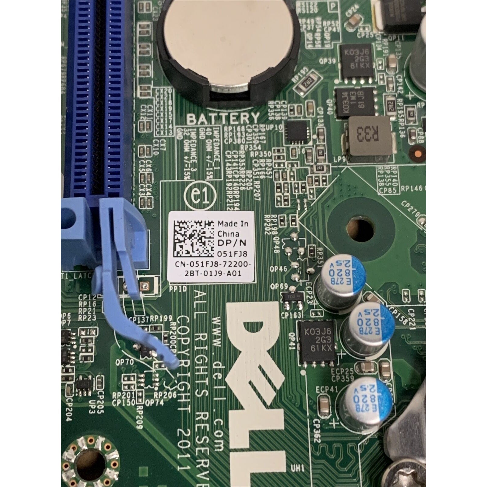 Dell Optiplex 9010 LGA 1155 DDR3 Desktop System Motherboard 51FJ8