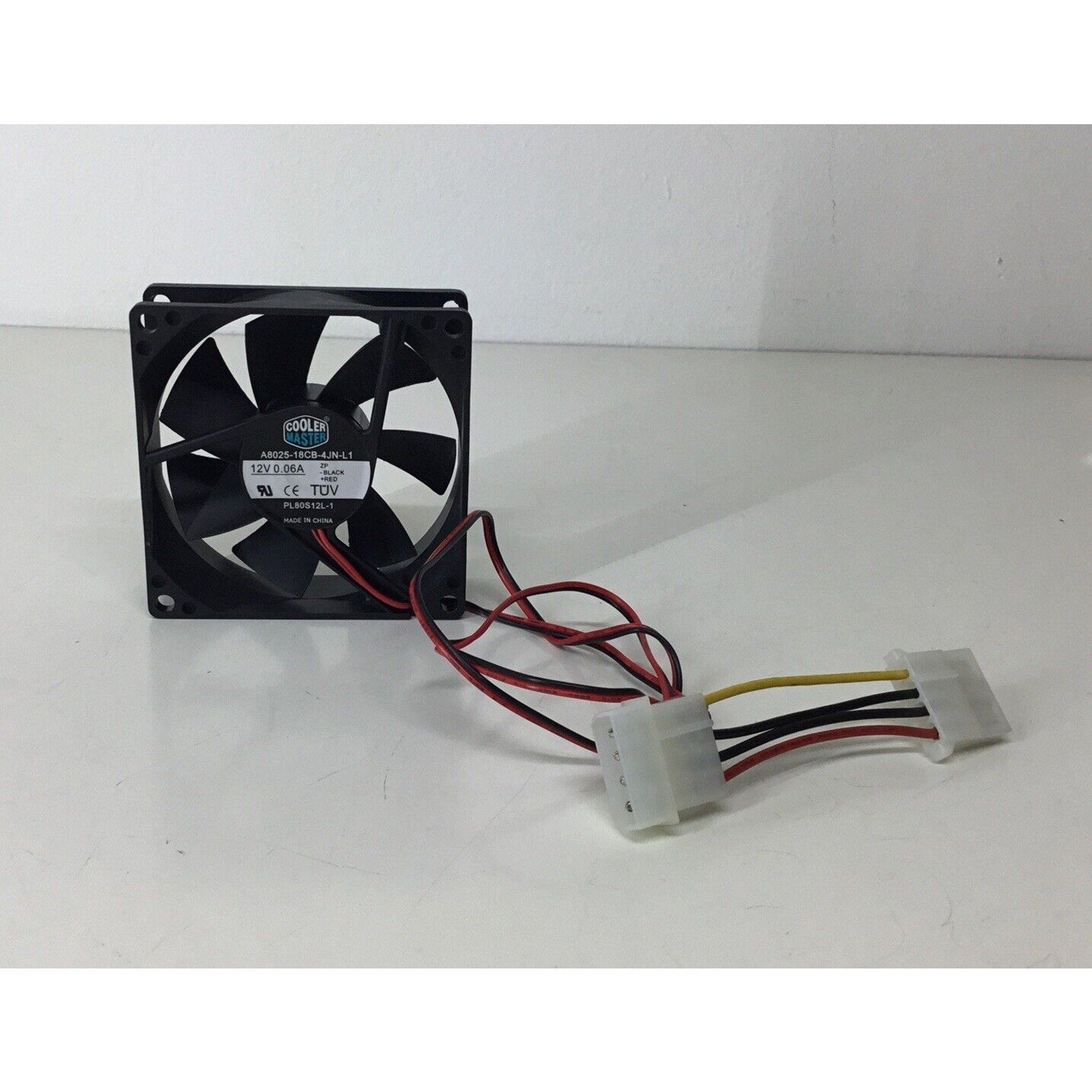 Cooler Master A8025-18CB-4JN-L1 80MM Molex Case Fan 12V 0.06A