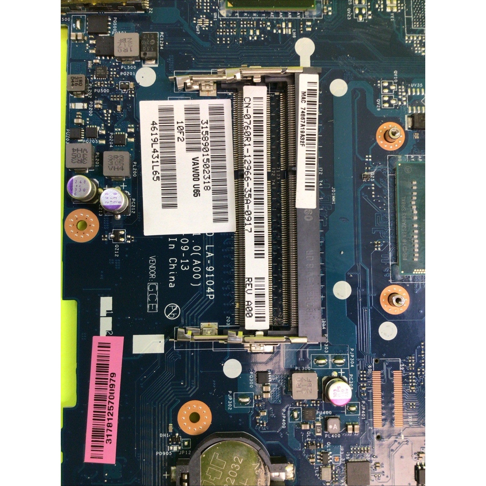 Dell Inspiron 15R-5521 Core i5-3337U Motherboard 0760R1