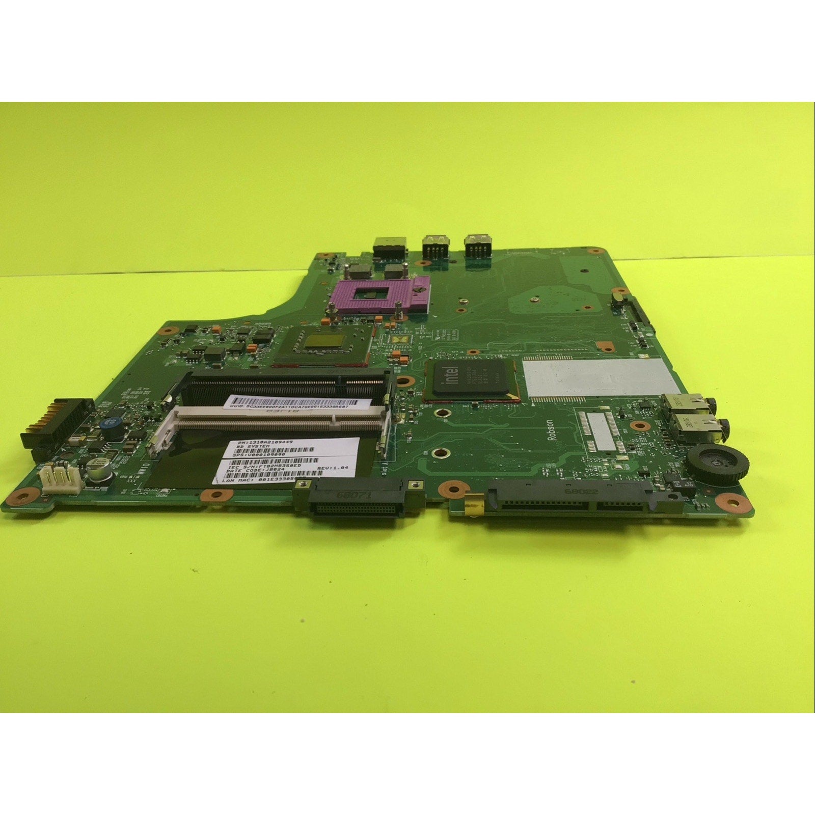 Toshiba Satellite A205-S5804 Motherboard 0V00109090 1310A2109449