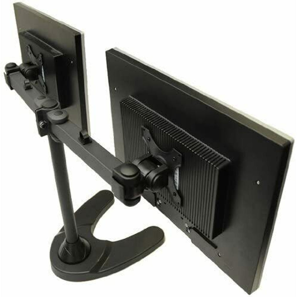 Dual Freestanding Monitor Stand Holds Monitors up to 24" - Standard Mount