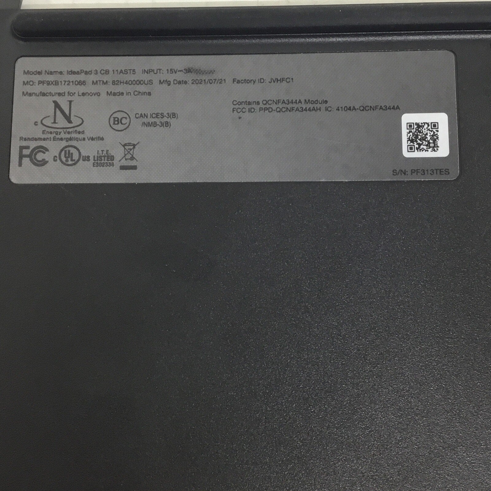 Lenovo IdeaPad 3 CB 11AST5 Genuine 11.6 Laptop Bottom Case Base Cover 5CB1A16236