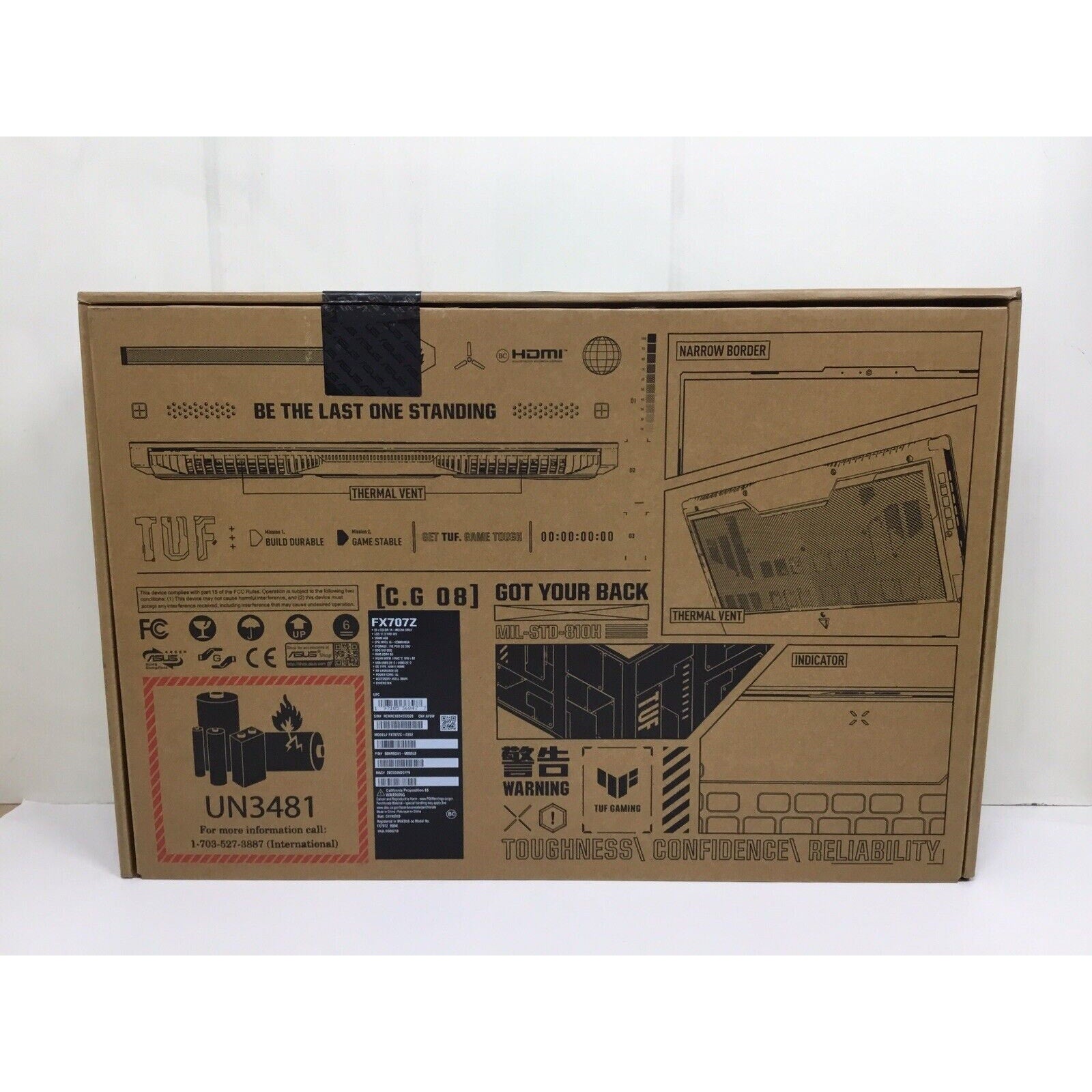 ASUS TUF Gaming FX707ZC-ES52 F17 17.3" FHD i5 8GB 1TB RTX 3050 2024