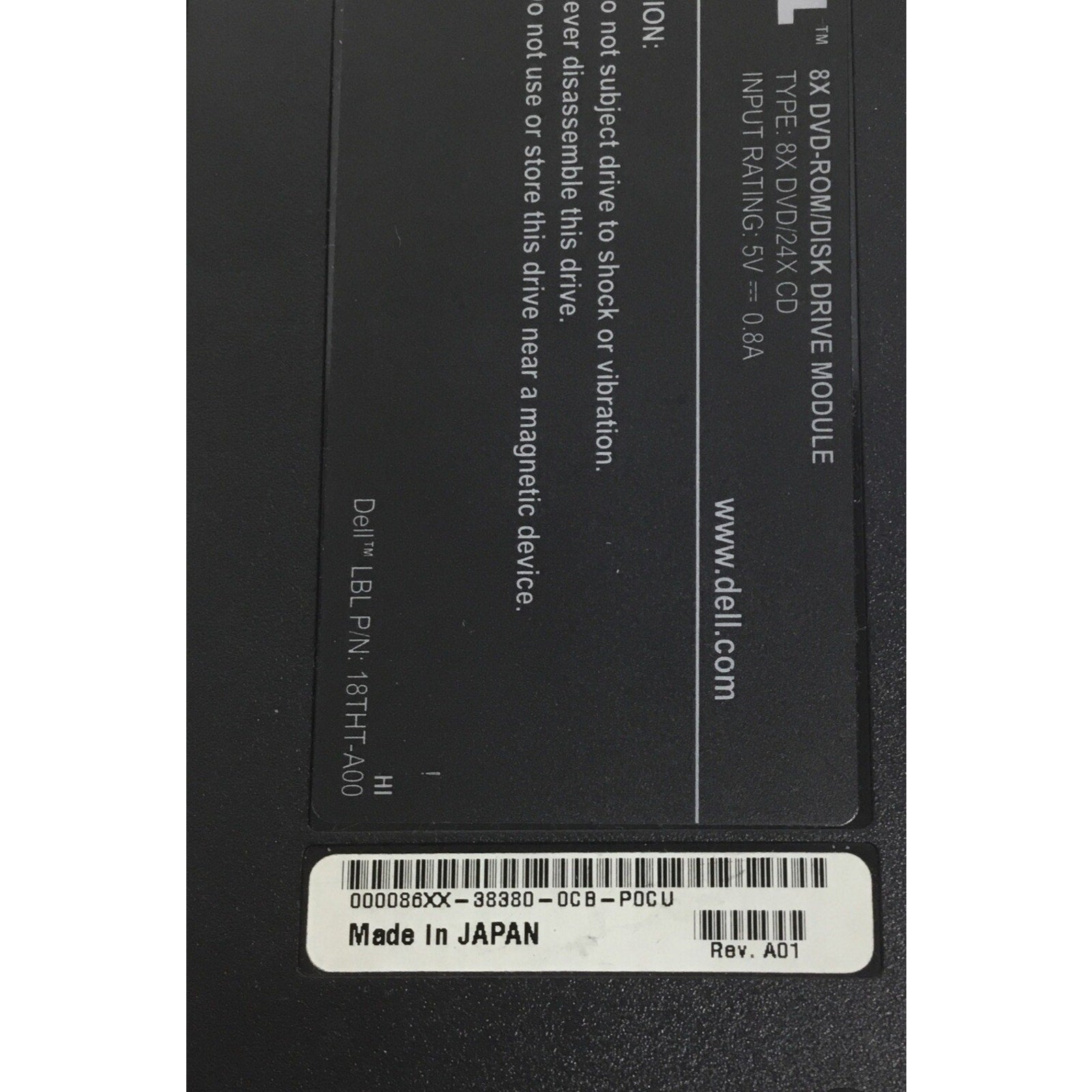 Dell 8X Dvd-rom Disk Drive Module 24x CD 18THT-A00