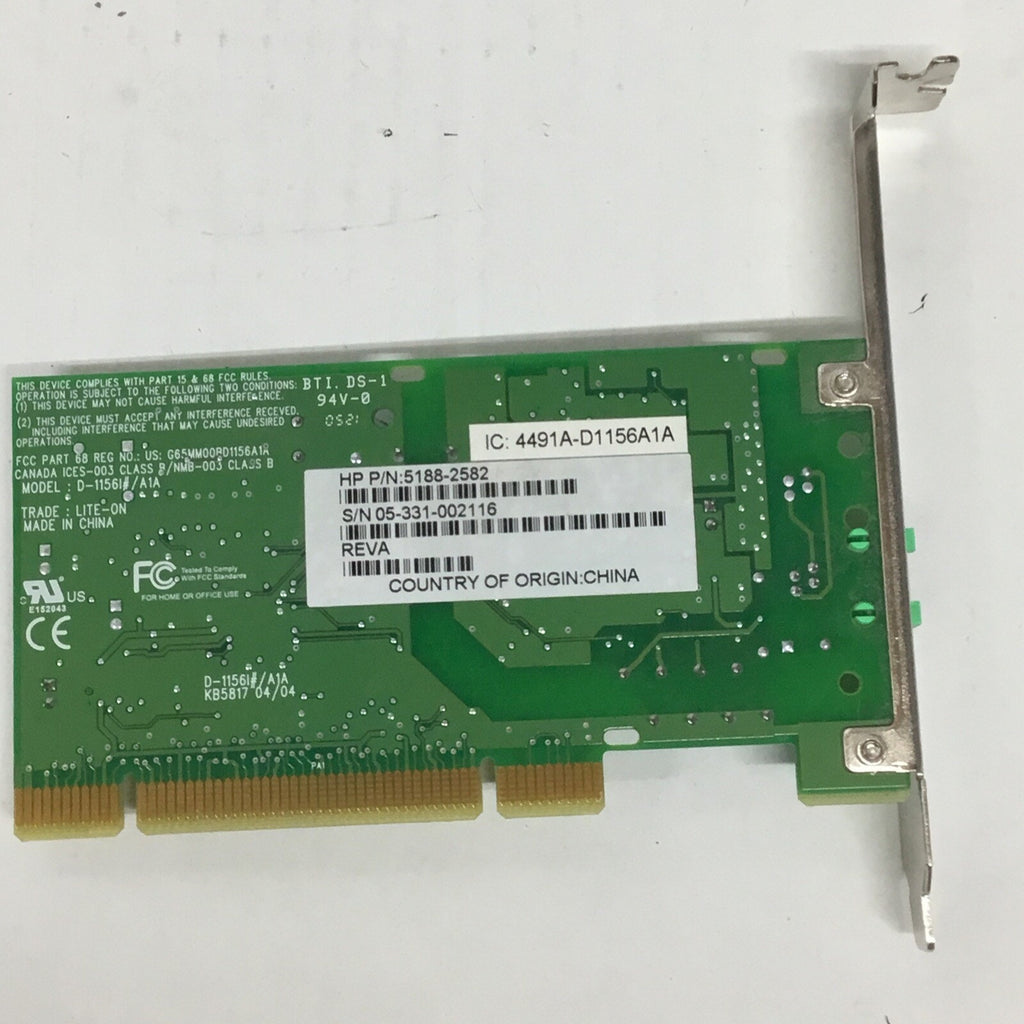 HP Pavilion PC 56k Modem P/N 5188-2582