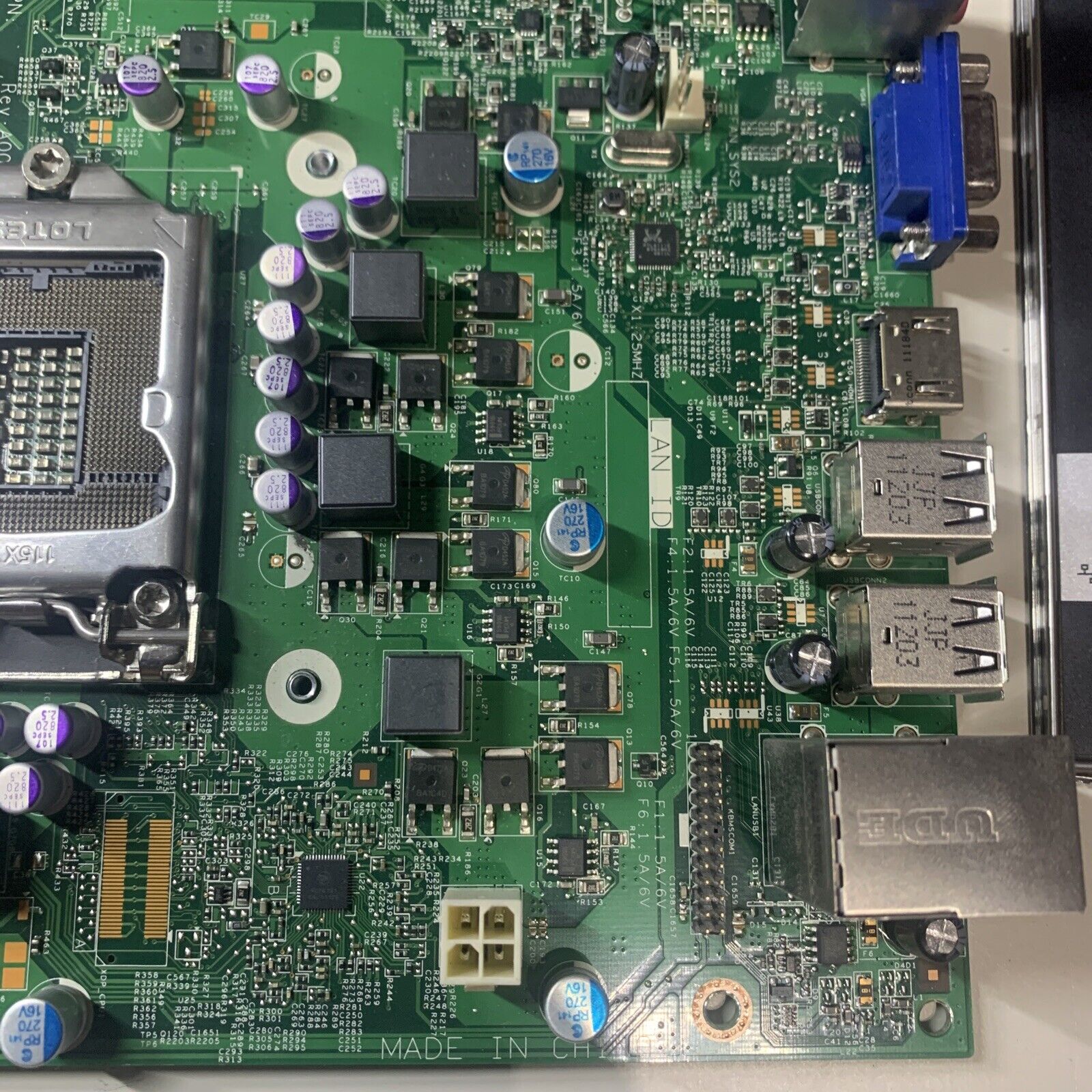 Genuine Dell Vostros 390 M5DCD 0M5DCD Socket 1155 Desktop Motherboard MIH61R