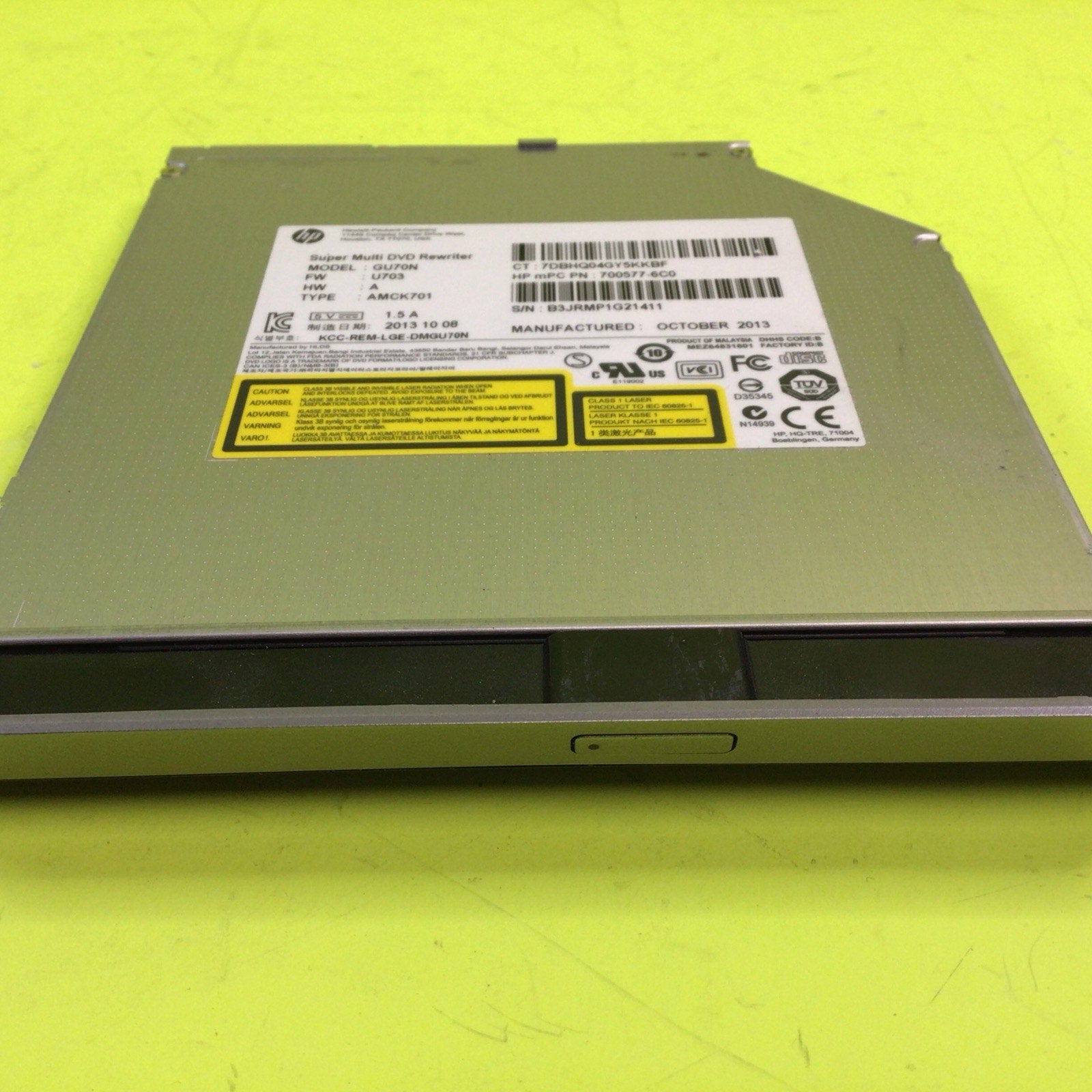 HP Pavilion 17-e Series 17.3" Super Multi DVD-RW Burner Drive GU70N 700577-6C0