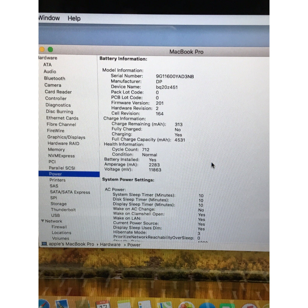 Apple MacBook Pro A1278 13.3" Intel Core i5 2.3Ghz 4GB RAM 320GB SSD Read Desc