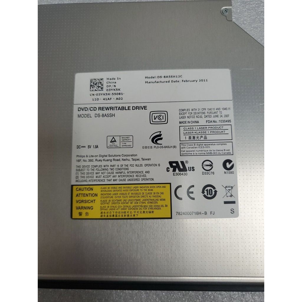3YK5K 03YK5K Dell Optiplex 380 DS-8A5SH DVD/CD Rewritable Drive DS-8A5SH12C