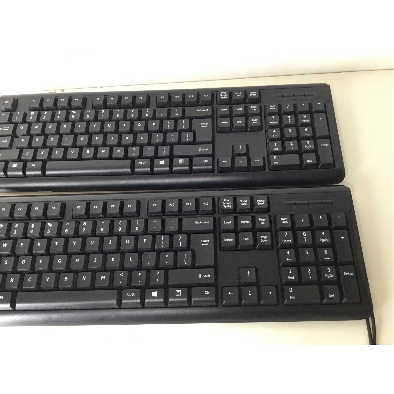 Lot of 2 - iMicro 104-key USB Wired Keyboard KB-US9821
