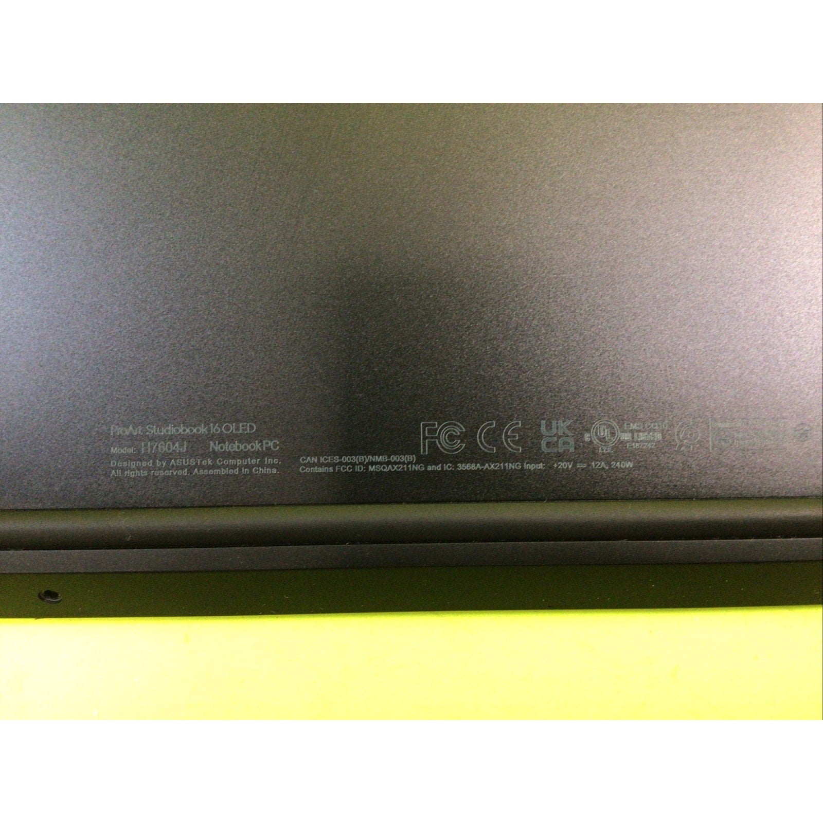 Asus ProArt StudioBook 16 H7604J Bottom Cover