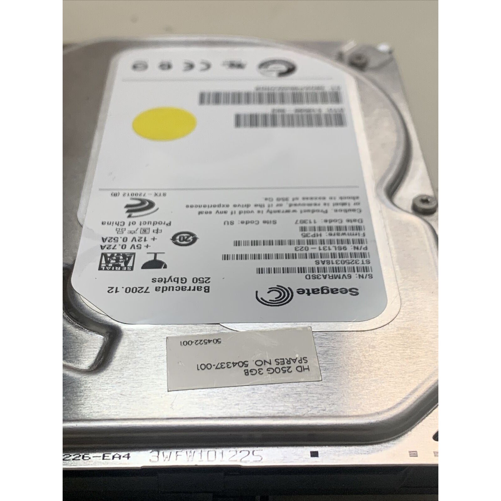 Seagate Barracuda 7200.12 250GB Internal 7200RPM 3.5" (ST3250318AS) HDD