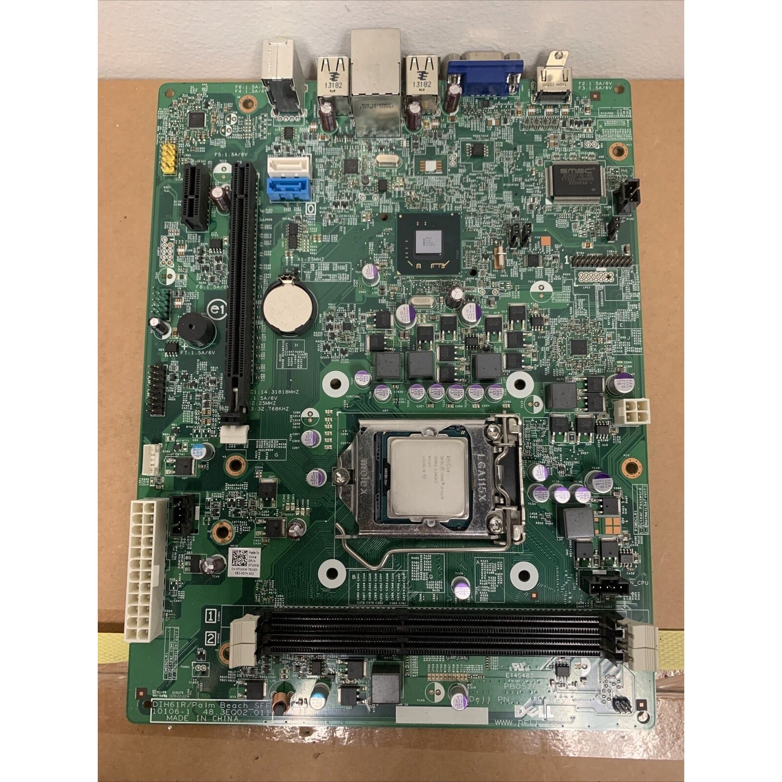 Dell Optiplex 3010 SFF LGA1155 Motherboard 0T10XW T10XW With Intel I3-3220 CPU
