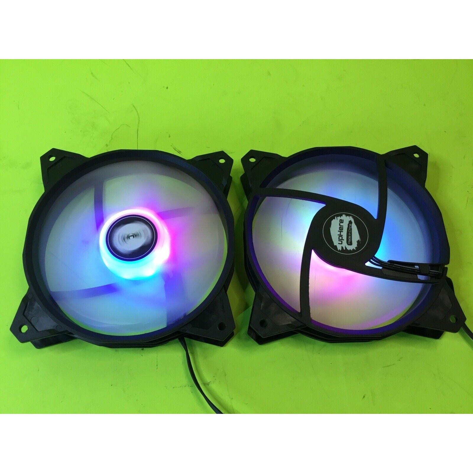 Lot of 2x UpHere 120mm RGB Case Fans