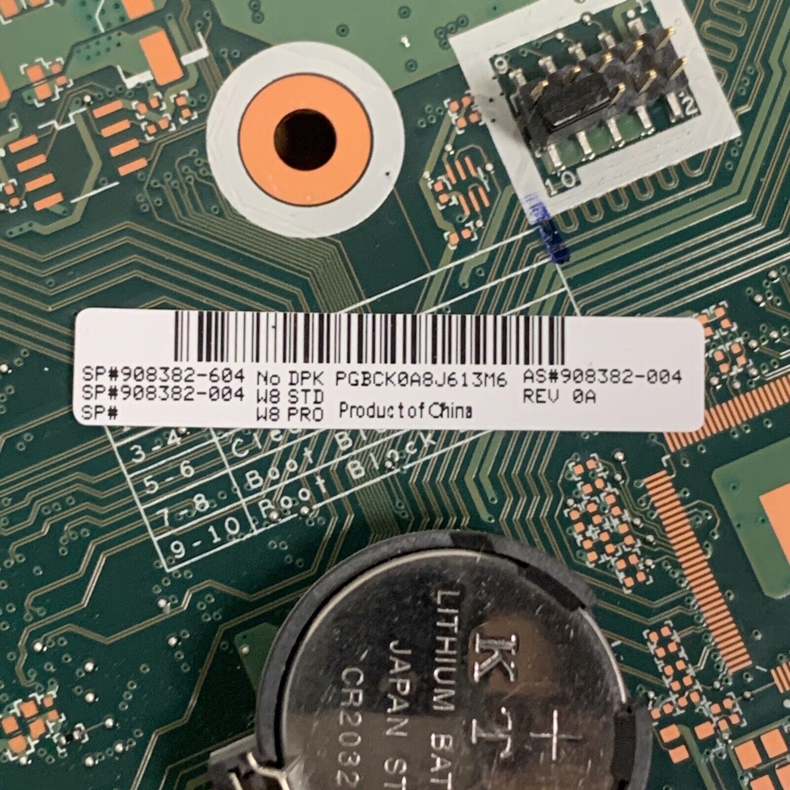 HP 24-B016 908382-604 DA0N83MB6G0 REV:G AIO Motherboard - Bad/For Parts Only