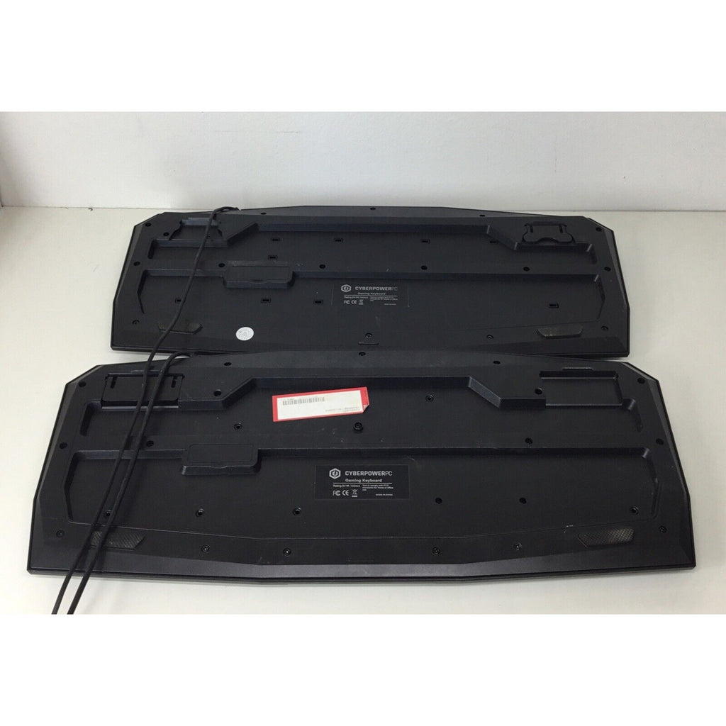 Lot of 2 - Cyberpower PC Gaming Keyboard Multimedia Gaming Wired USB Keyboard