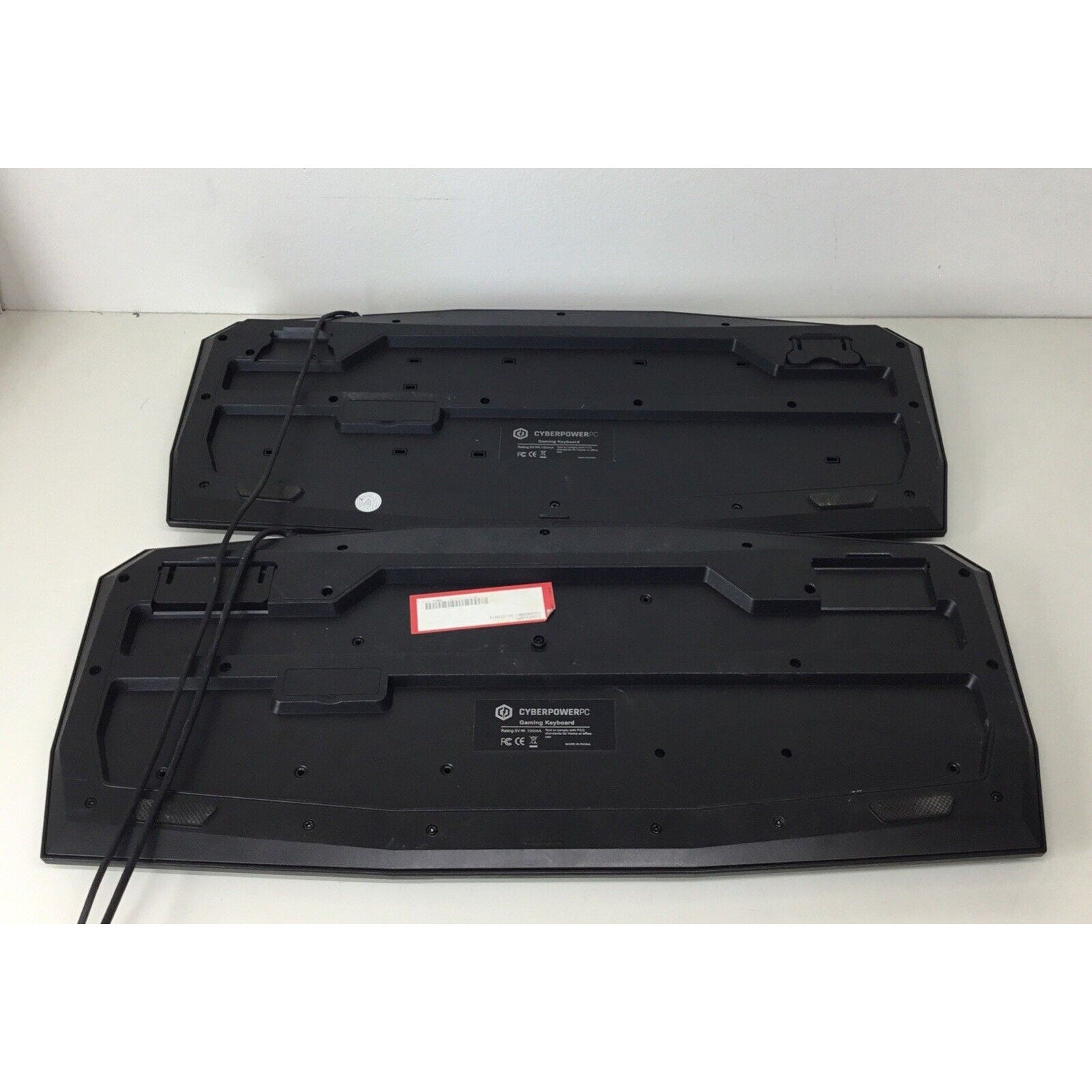 Lot of 2 - Cyberpower PC Gaming Keyboard Multimedia Gaming Wired USB Keyboard