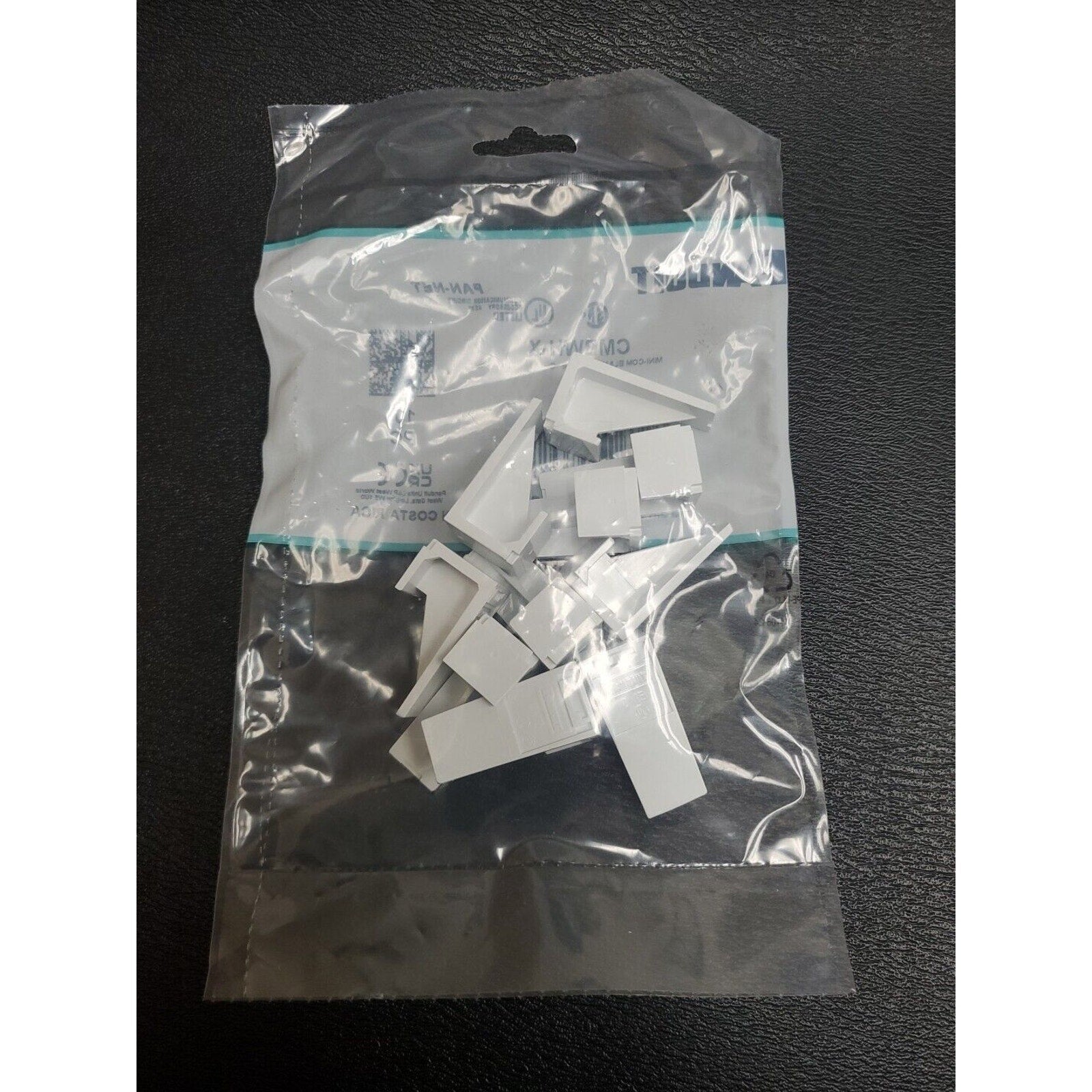 Panduit CMBWH-X Mini-Com Blank Module, 10-Pack, (White)