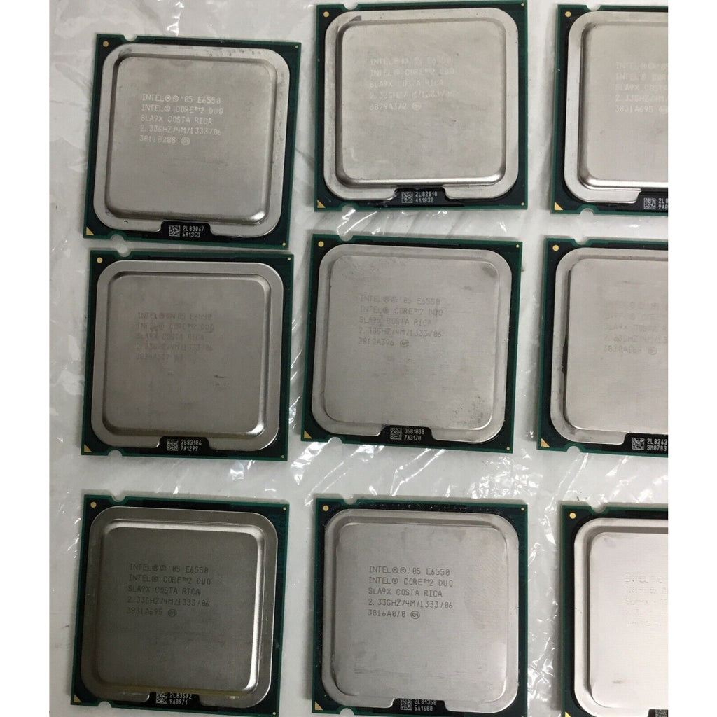Lot of 11 INTEL SLA9X Intel Core 2 Duo E6550 2.33GHz 4MB 1333Mhz