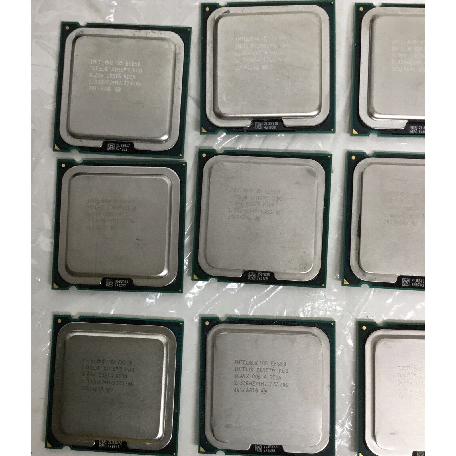 Lot of 11 INTEL SLA9X Intel Core 2 Duo E6550 2.33GHz 4MB 1333Mhz