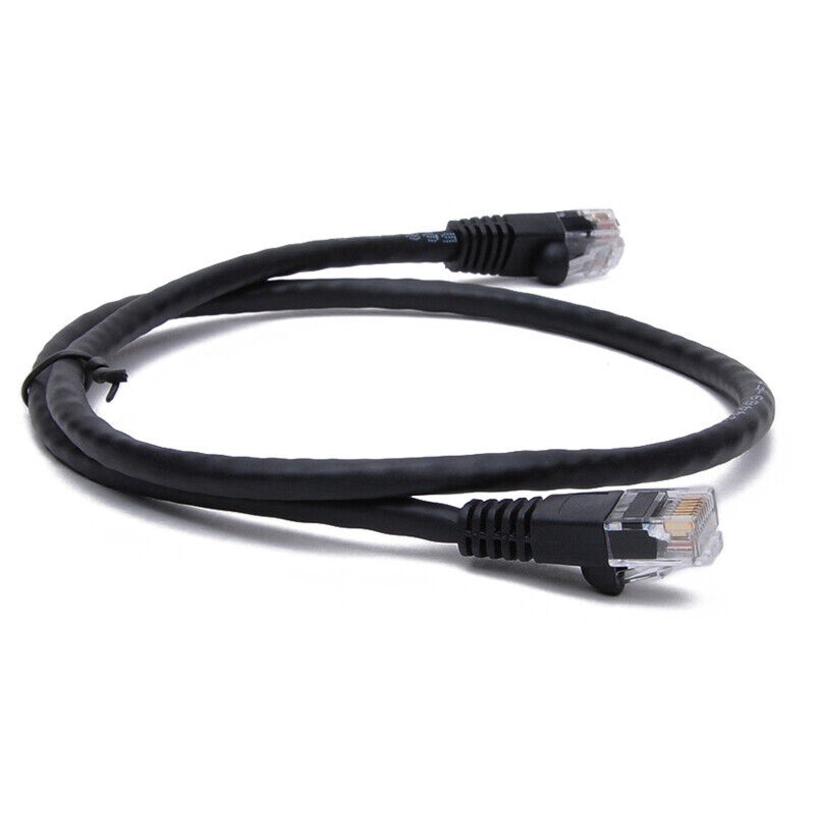 2ft CAT6a Ethernet Network Patch Cable - Black - 2 Feet