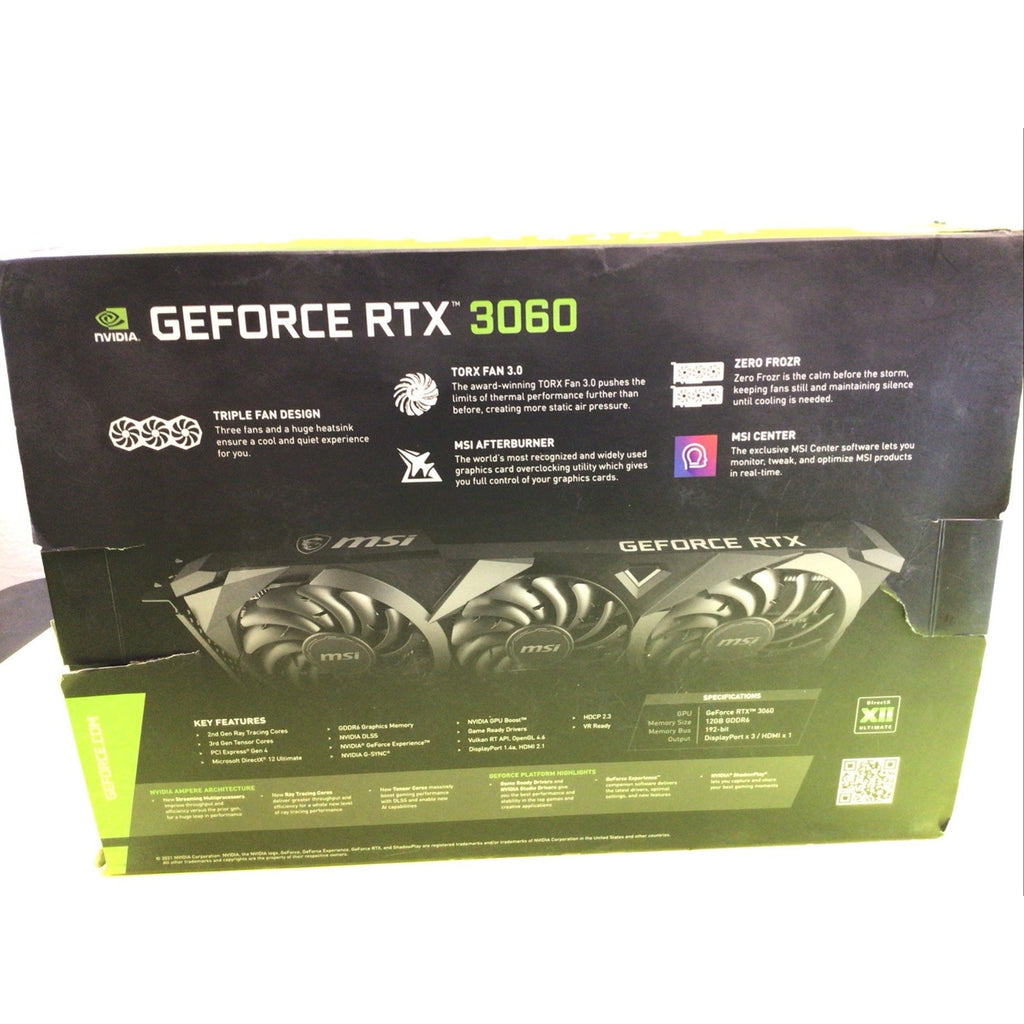 MSI GeForce RTX Ventus 3x Box Only