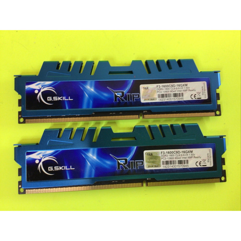 G. SKILL Ripjaws X Series 16 GB (2 x 8 GB) DDR3-1600 1.50V (F3-1600C9D-16GXM)