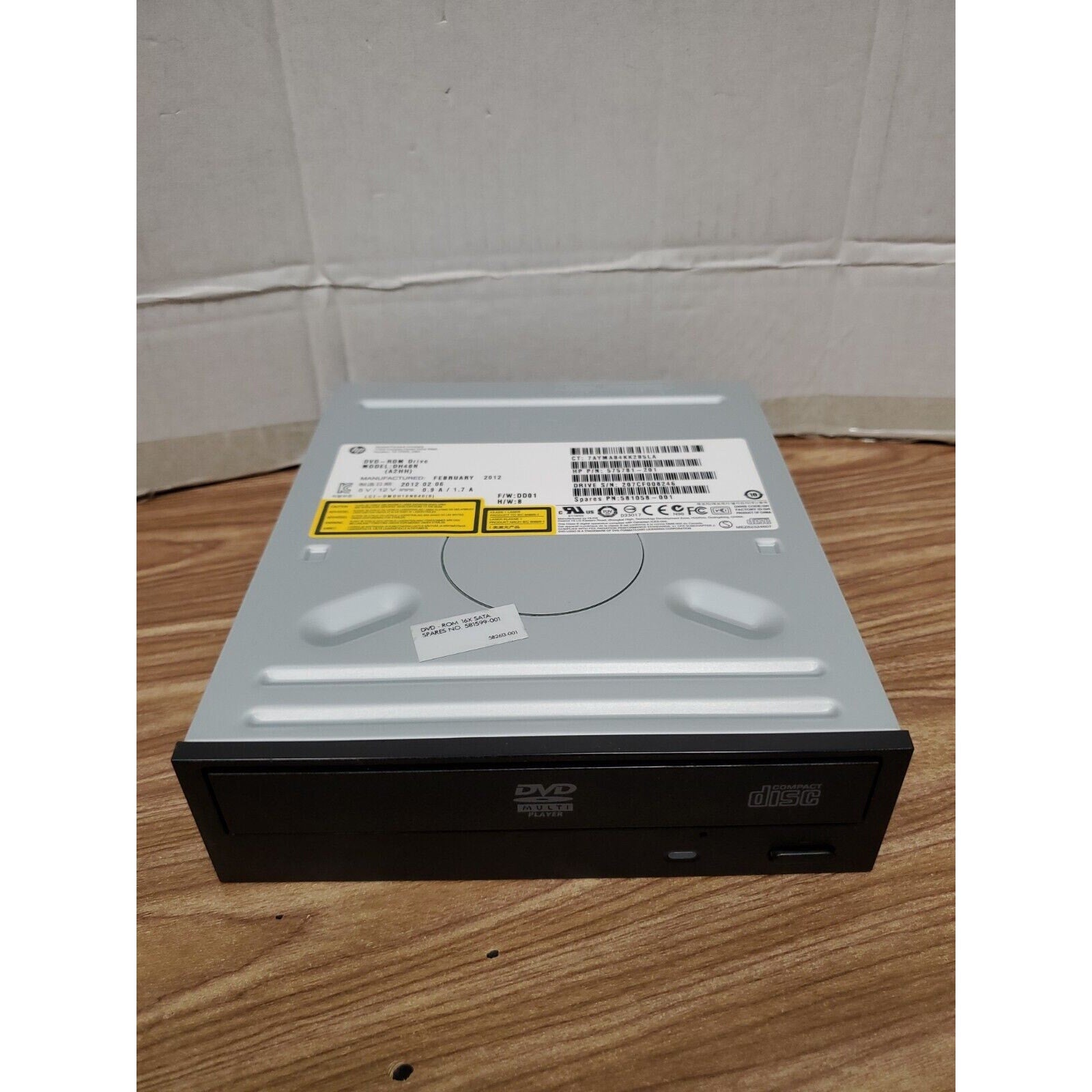 HP Compaq DH40N (A2HH) 16x DVD-ROM SATA Optical Drive 575781-201 581058-001 L-E