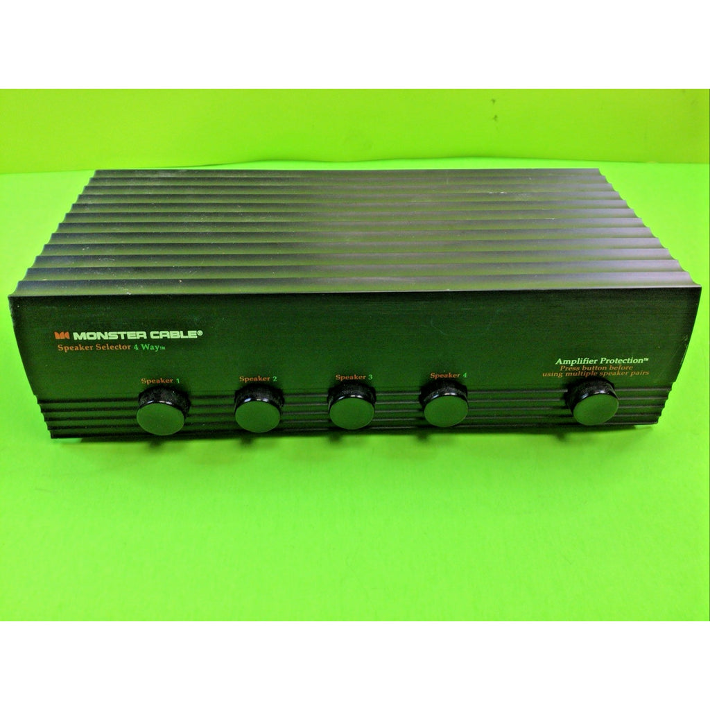 Monster Cable 4 Way Speaker Selector With Amplifier Protection