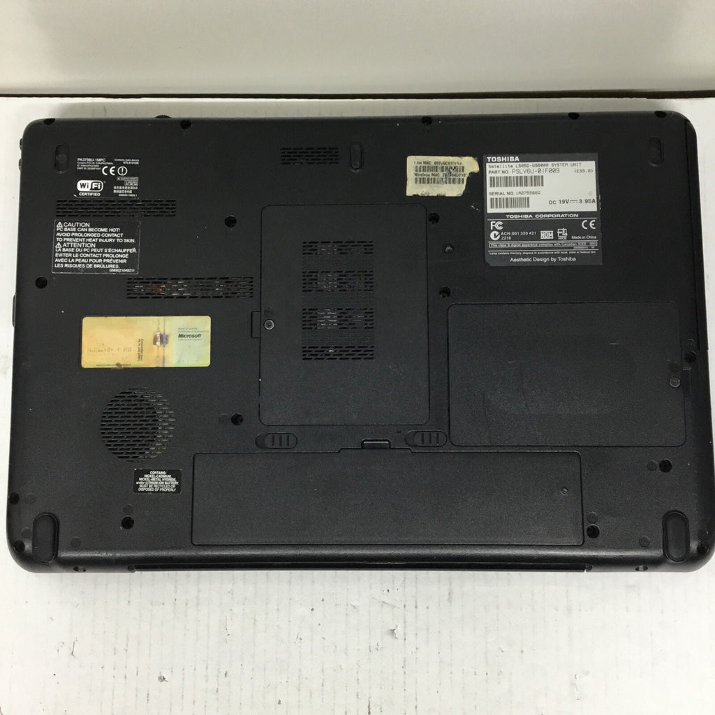 TOSHIBA Satellite L505D-GS6000 AMD Vision 15.6” 4 GB No HDD No Adapter