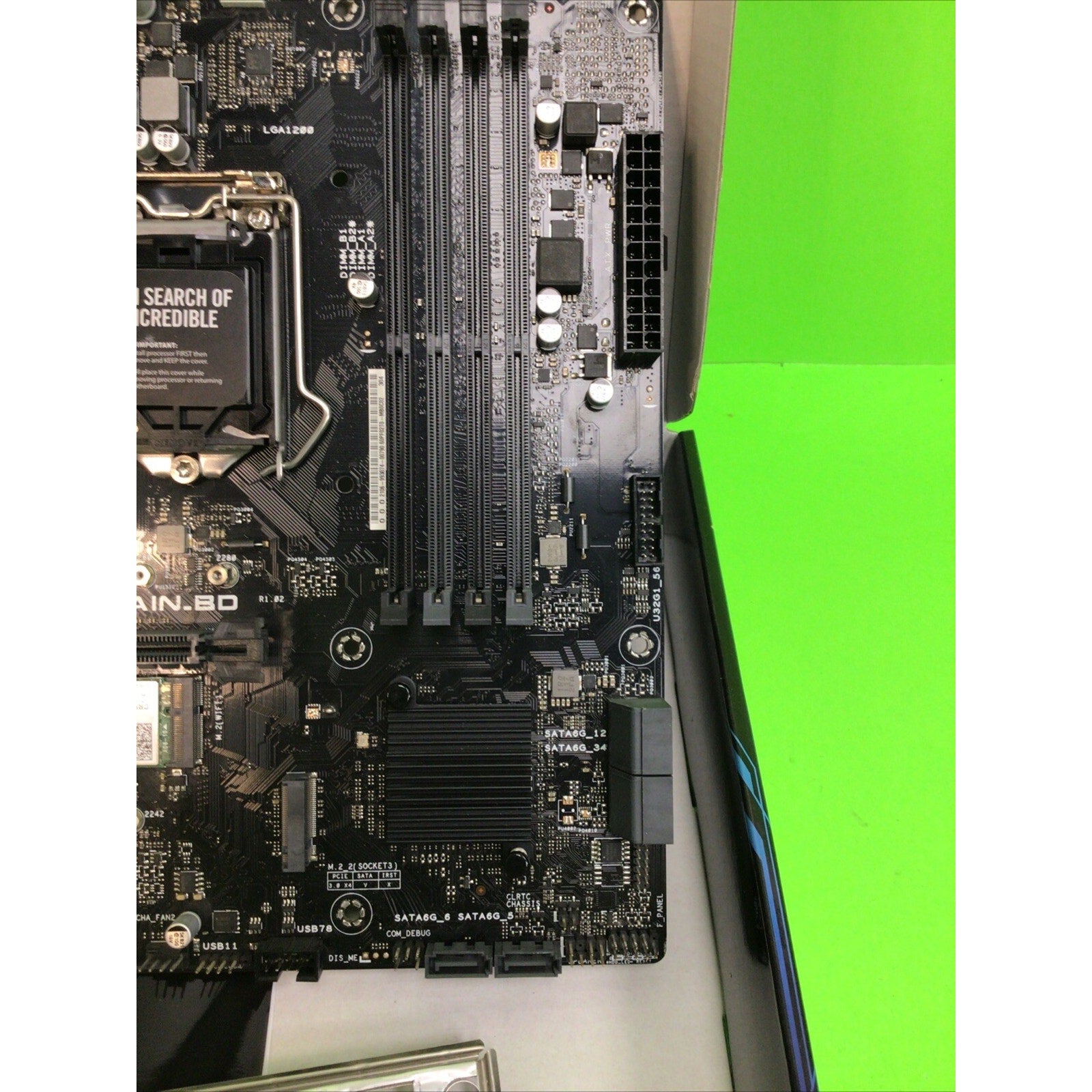 ASUS PRIME H510M-K R2.0 w/ I/O Shield FOR PARTS or REPAIR