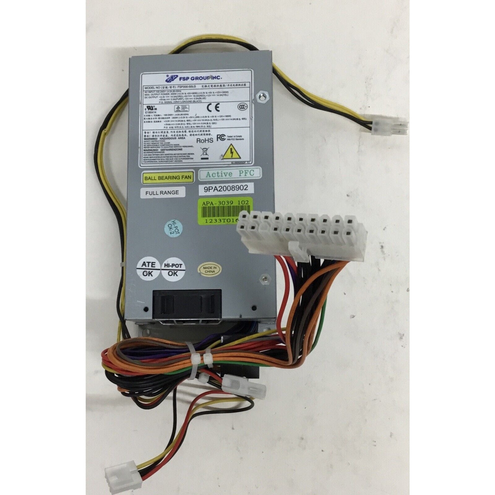FSP200-50LG Power supply Tested/working 200W
