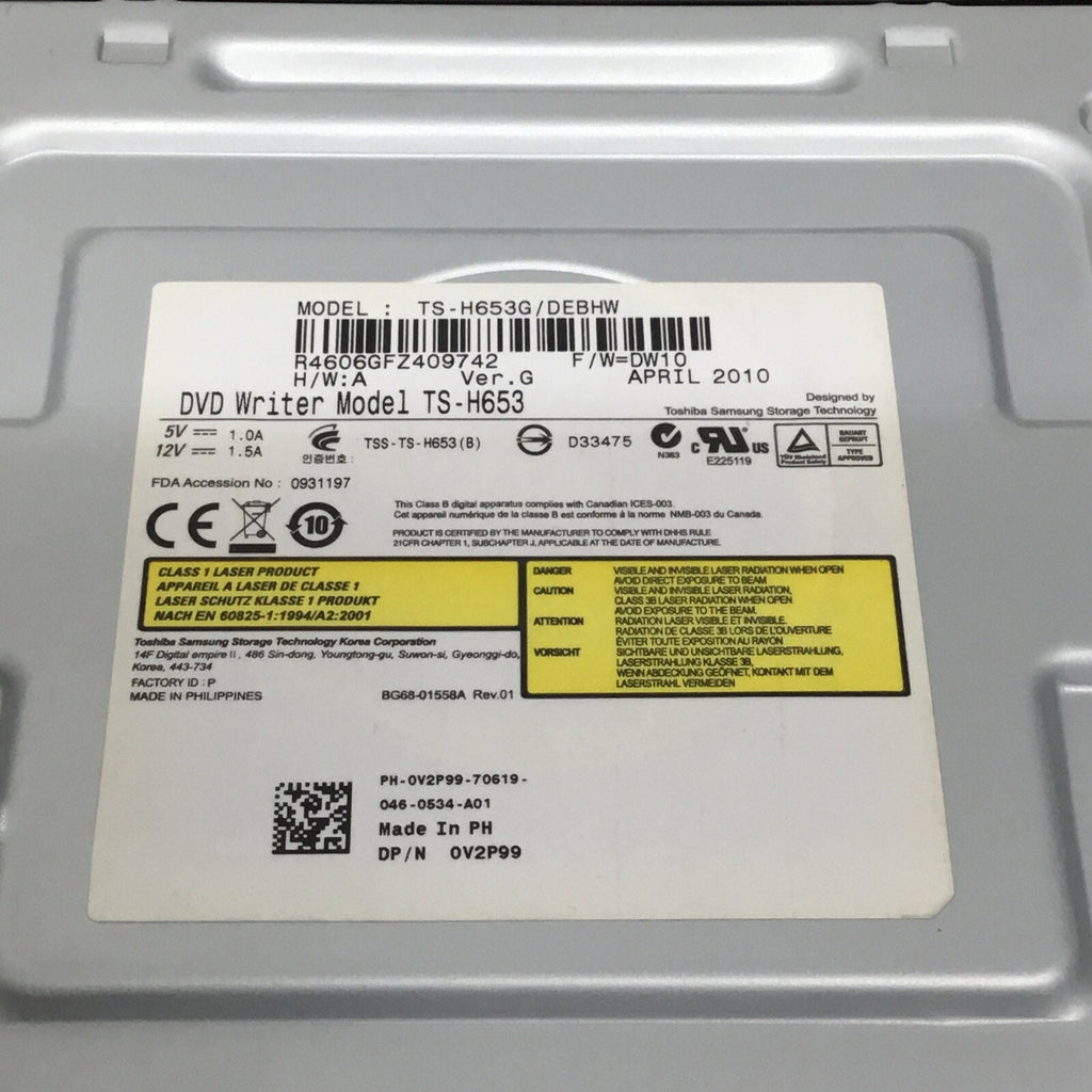 TS-H653 TS-H653G / DEBH Ver G DVD-RW / CD-RW Internal Drive Dell 0V2P99