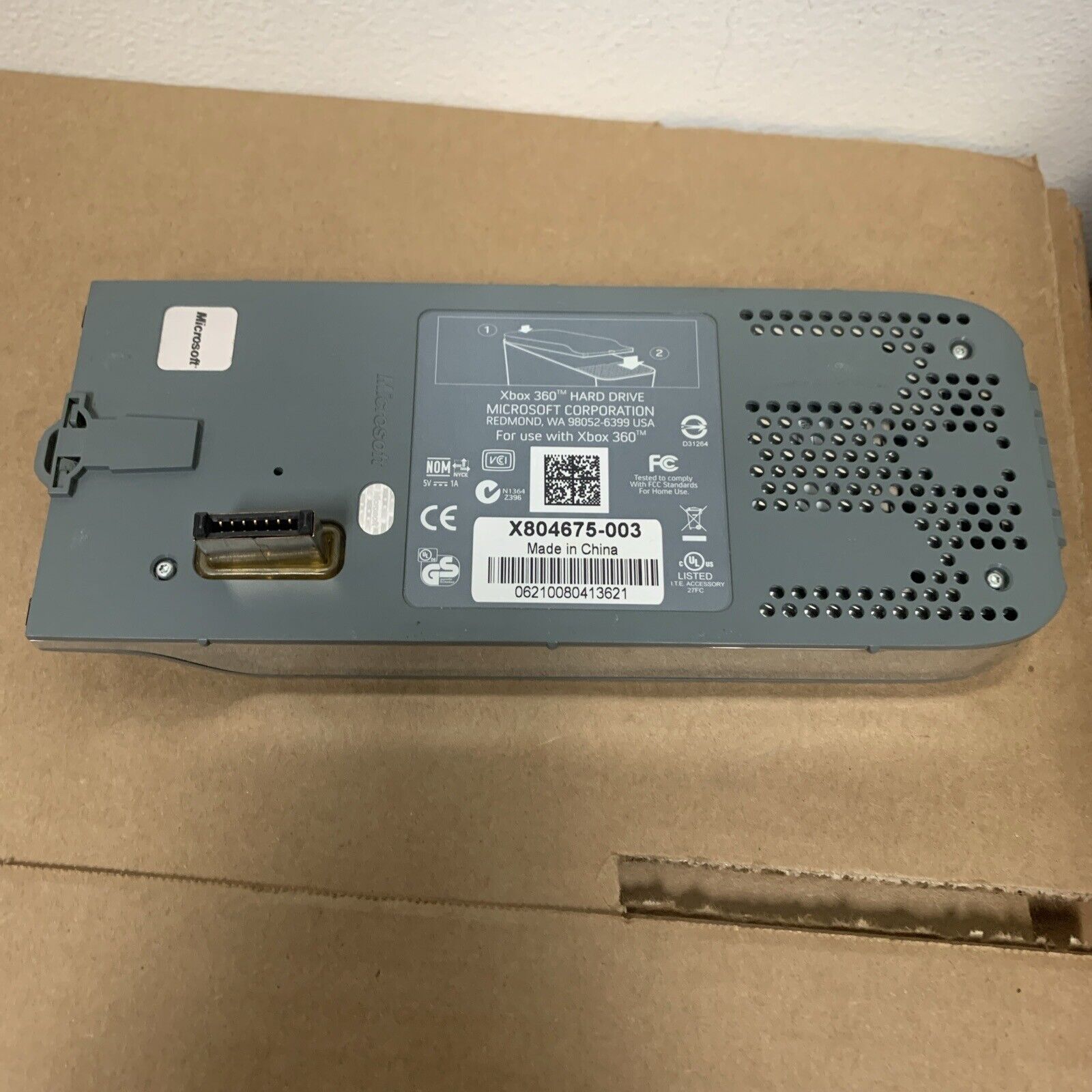 Genuine Microsoft Xbox 360 Hard Drive HDD X804675-003 20GB - External - Wiped