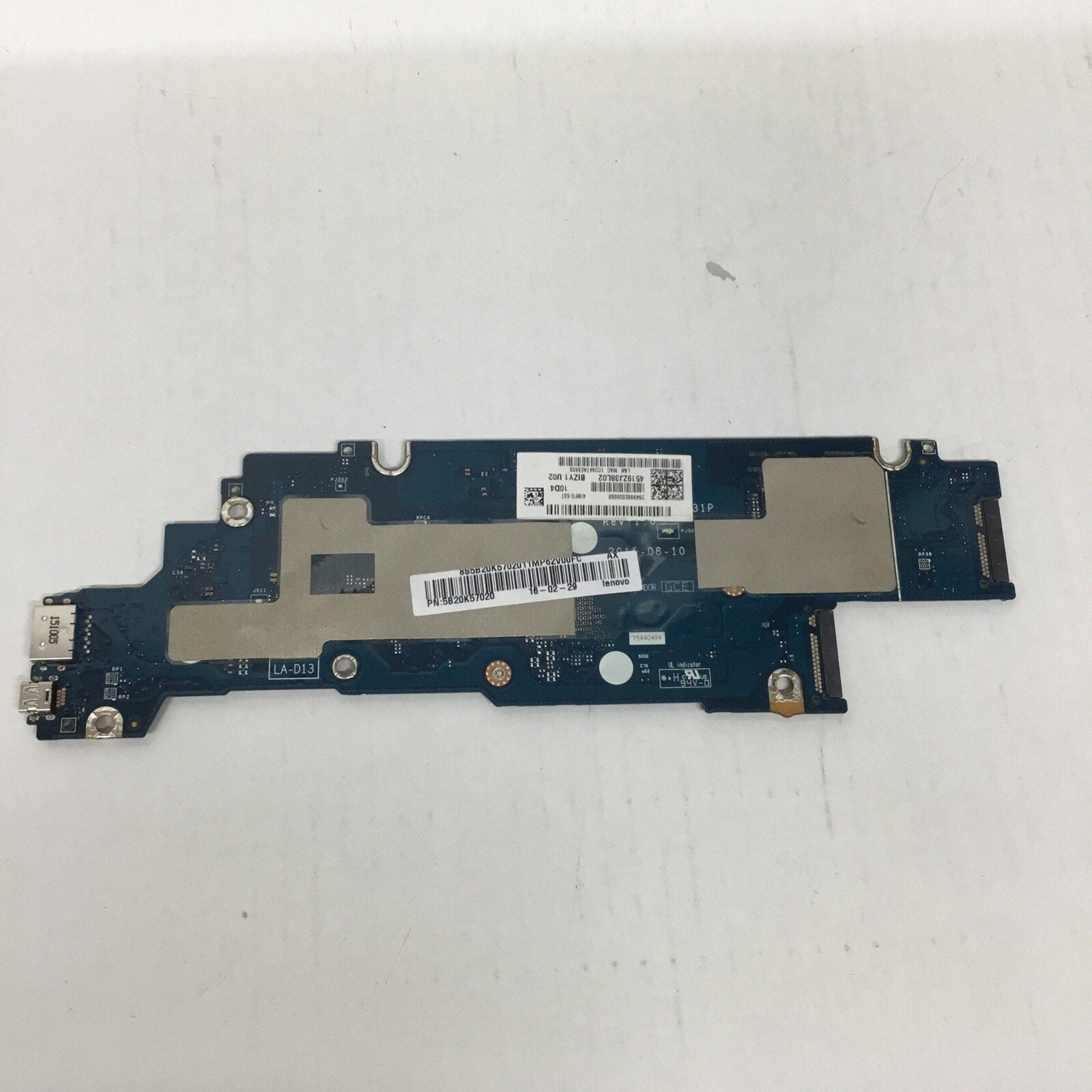 FOR PARTS Lenovo Yoga Laptop Intel m3 6Y30 Socket BGA1515 DDR3 SDRAM Motherboard