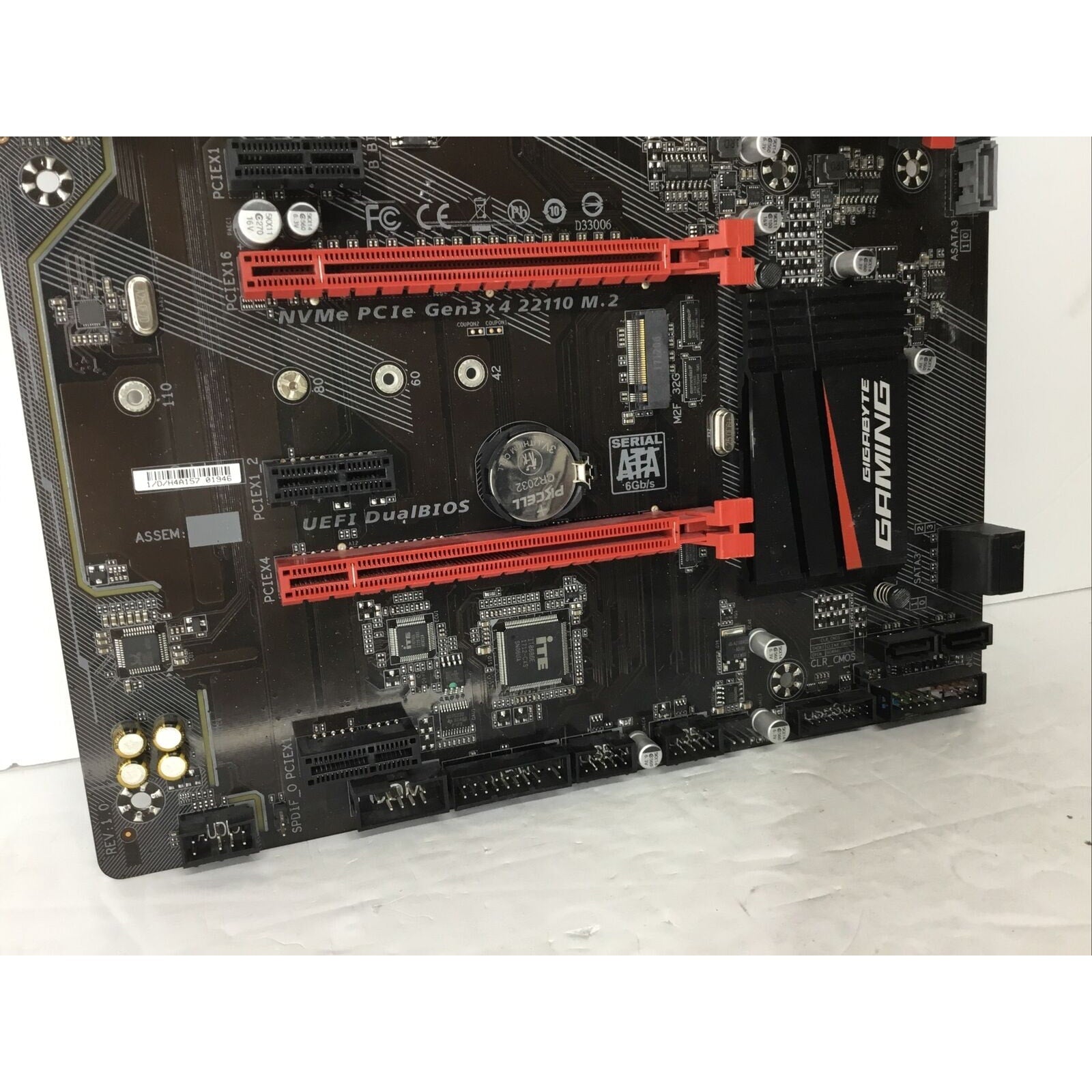 FOR PARTS - GIGABYTE GA-AB350-Gaming AMD AM4 Motherboard - FOR PARTS