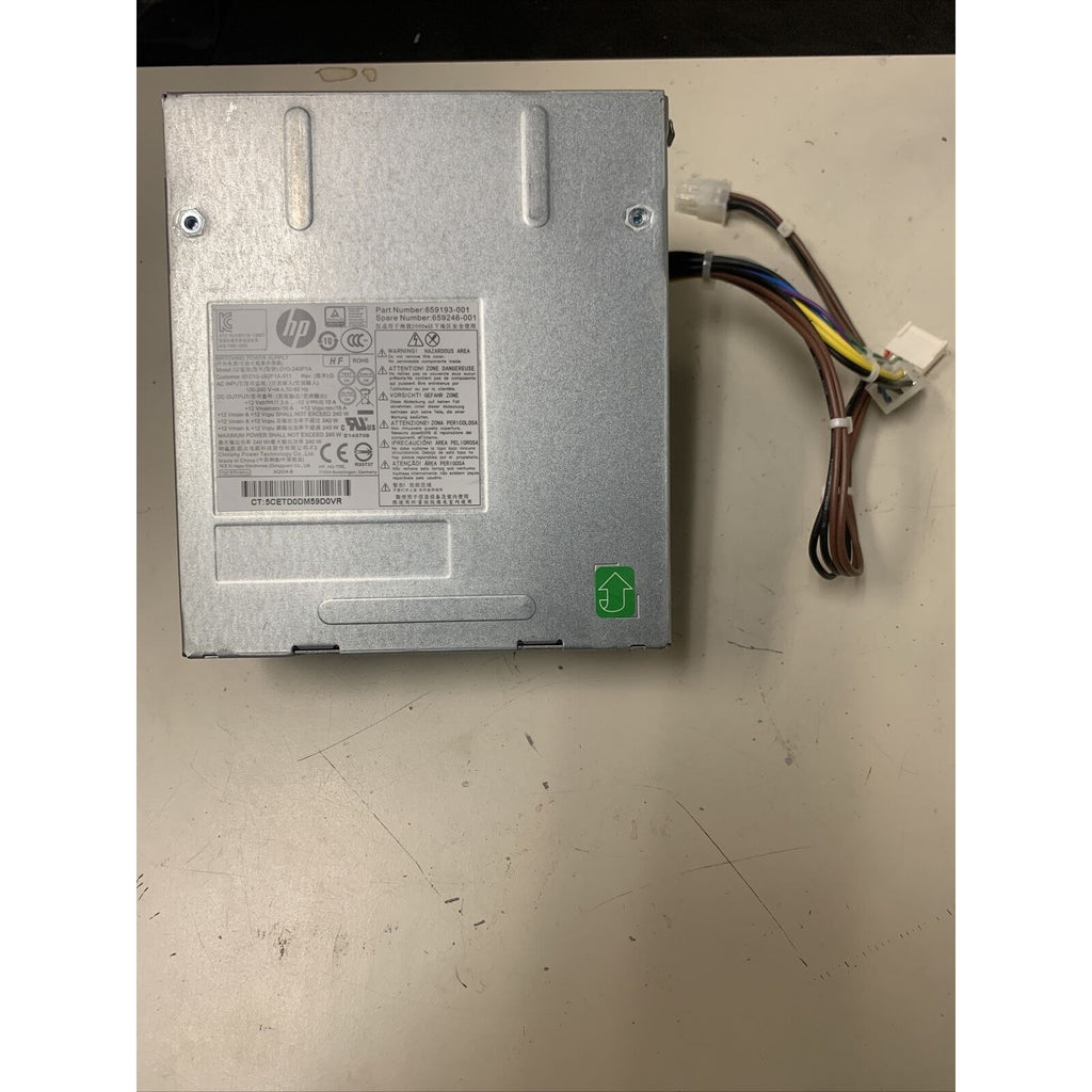 HP 659193-001 Elite 8200/RP5800 D10-240P1A 240W Desktop Power Supply 659246-001