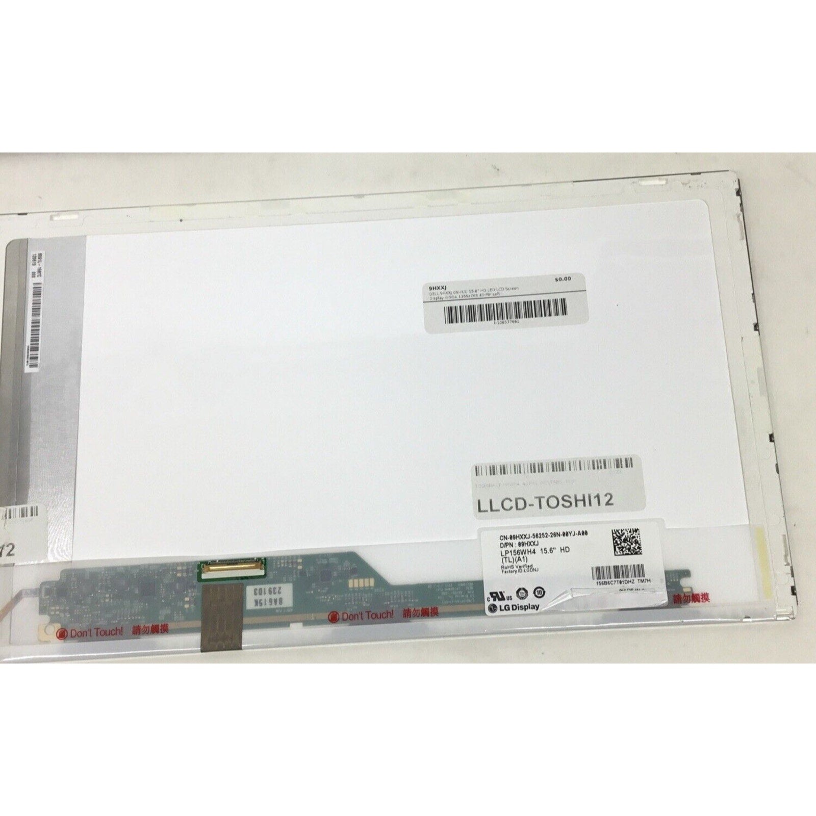 LAPTOP LCD SCREEN FOR DELL 9HXXJ 15.6" WXGA HD 09HXXJ