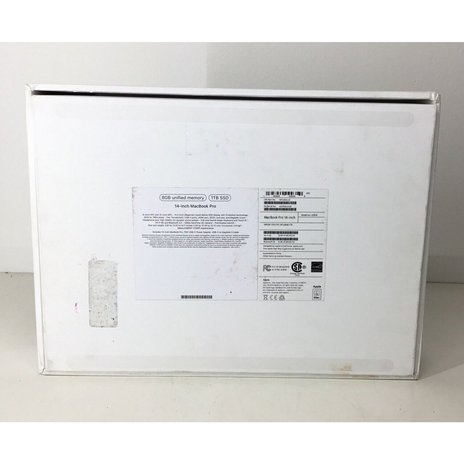 Apple 2023 MacBook Pro 14-inch M3 8-Core 8GB RAM 1TB SSD Space Gray MTL83LL/A