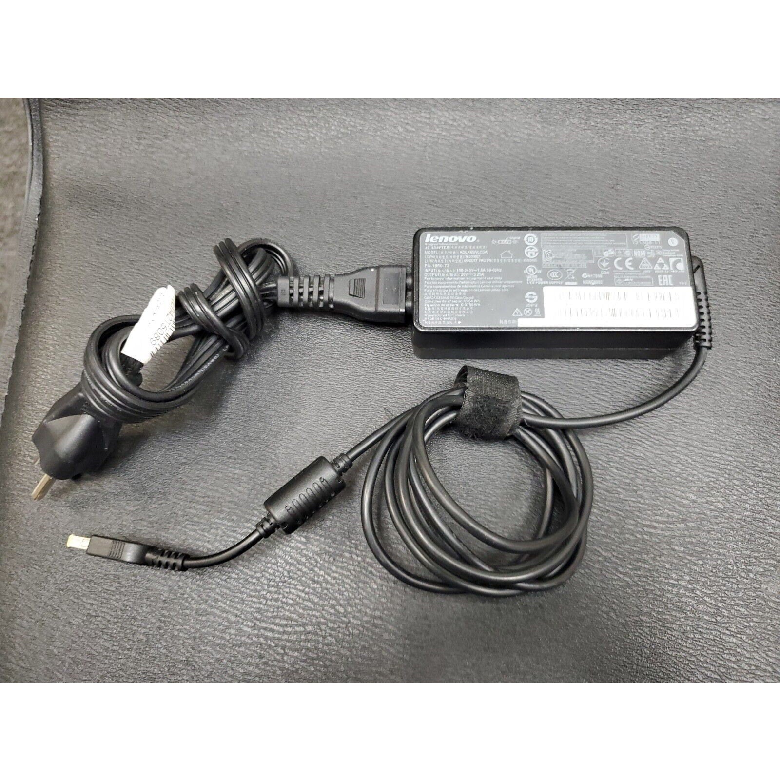 Genuine Lenovo Ideapad AC Adapter Power Supply 20V 3.25A 65W ADLX65NLC3A