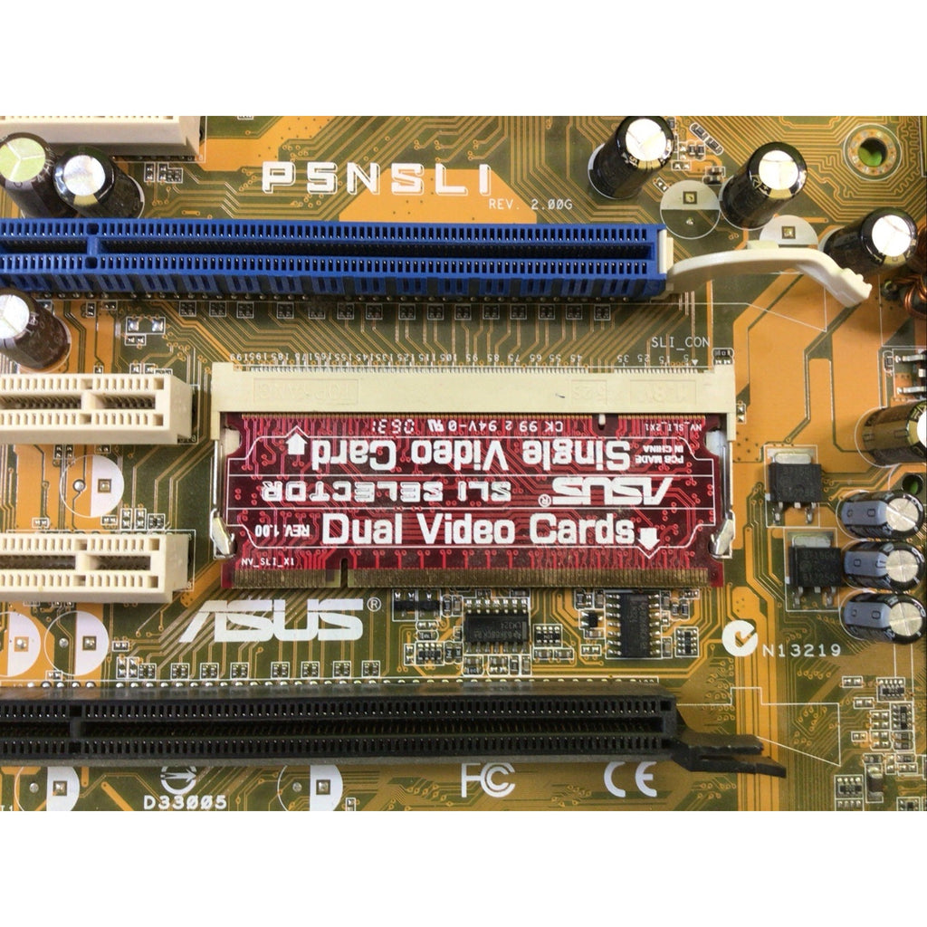 ASUS P5NSLI Socket LGA775 DDR2 PCIe PCI ATX Motherboard FOR PARTS or REPAIR