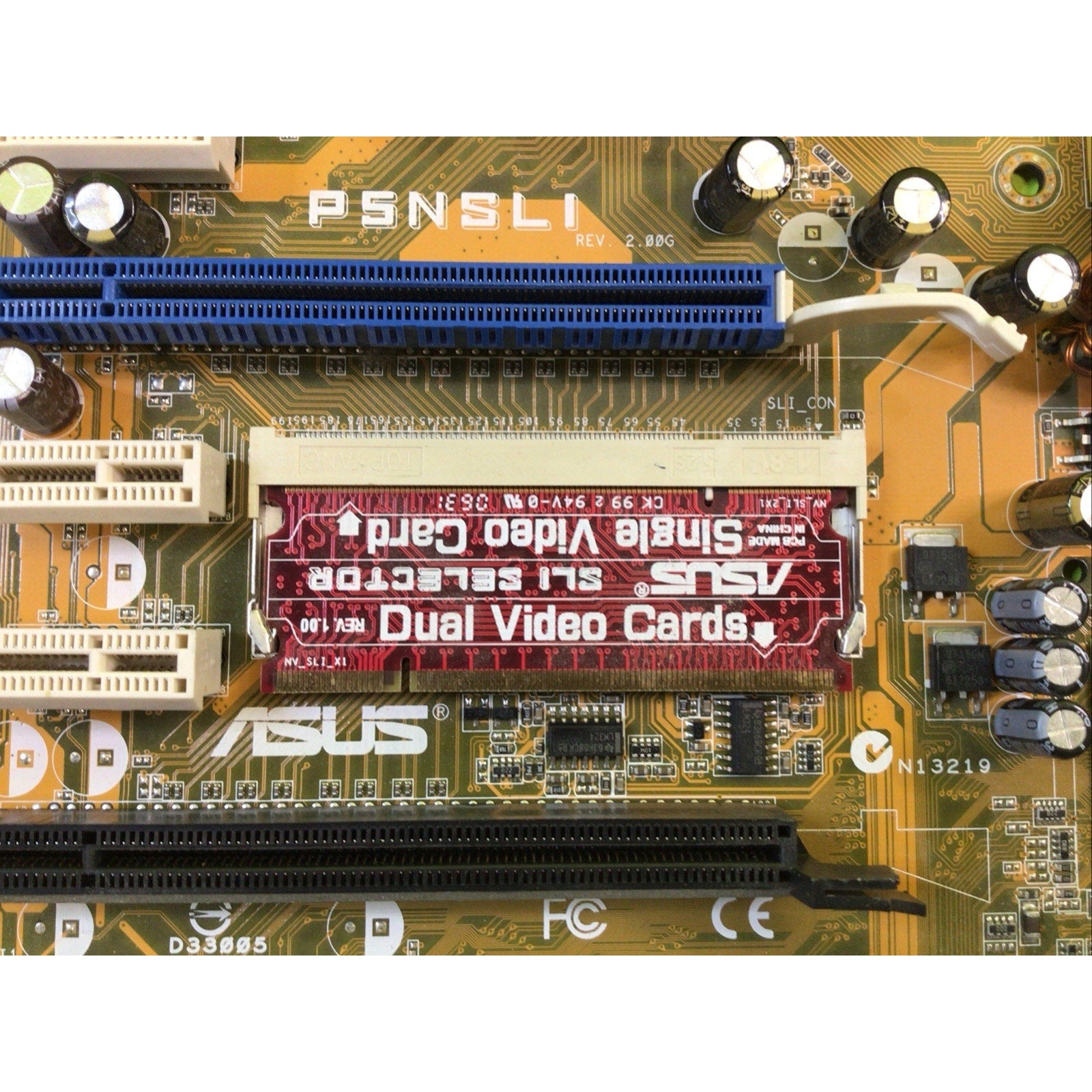 ASUS P5NSLI Socket LGA775 DDR2 PCIe PCI ATX Motherboard FOR PARTS or REPAIR