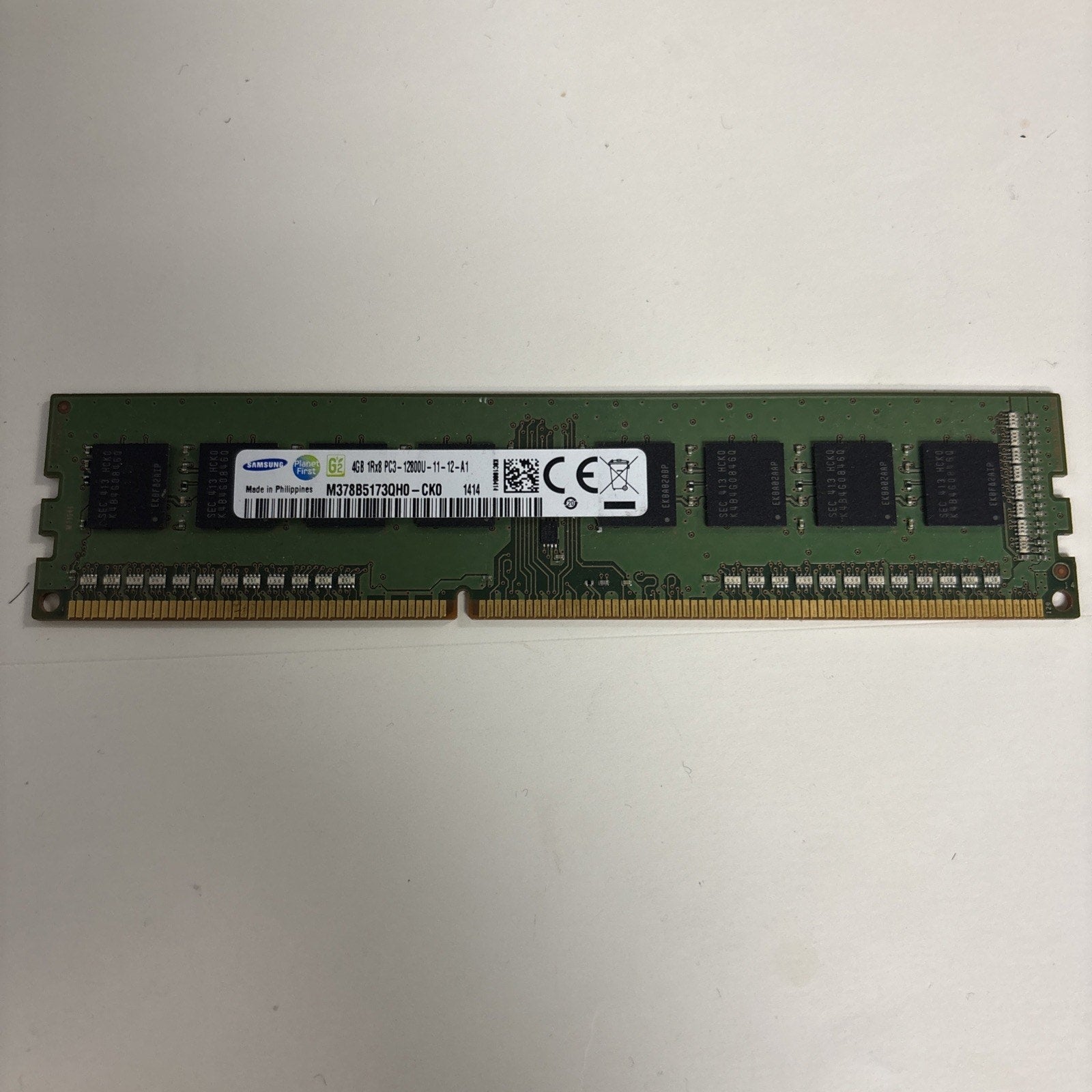 Samsung M378B5173QH0-CK0 4GB PC3-12800U DDR3 DIMM Memory
