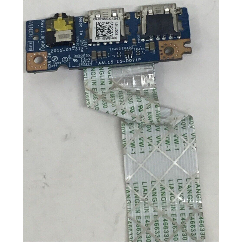 OEM! DELL INSPIRON 15 5558 5558 SERIES USB AUDIO BOARD W/ CABLE 2WMGK 02WMGK