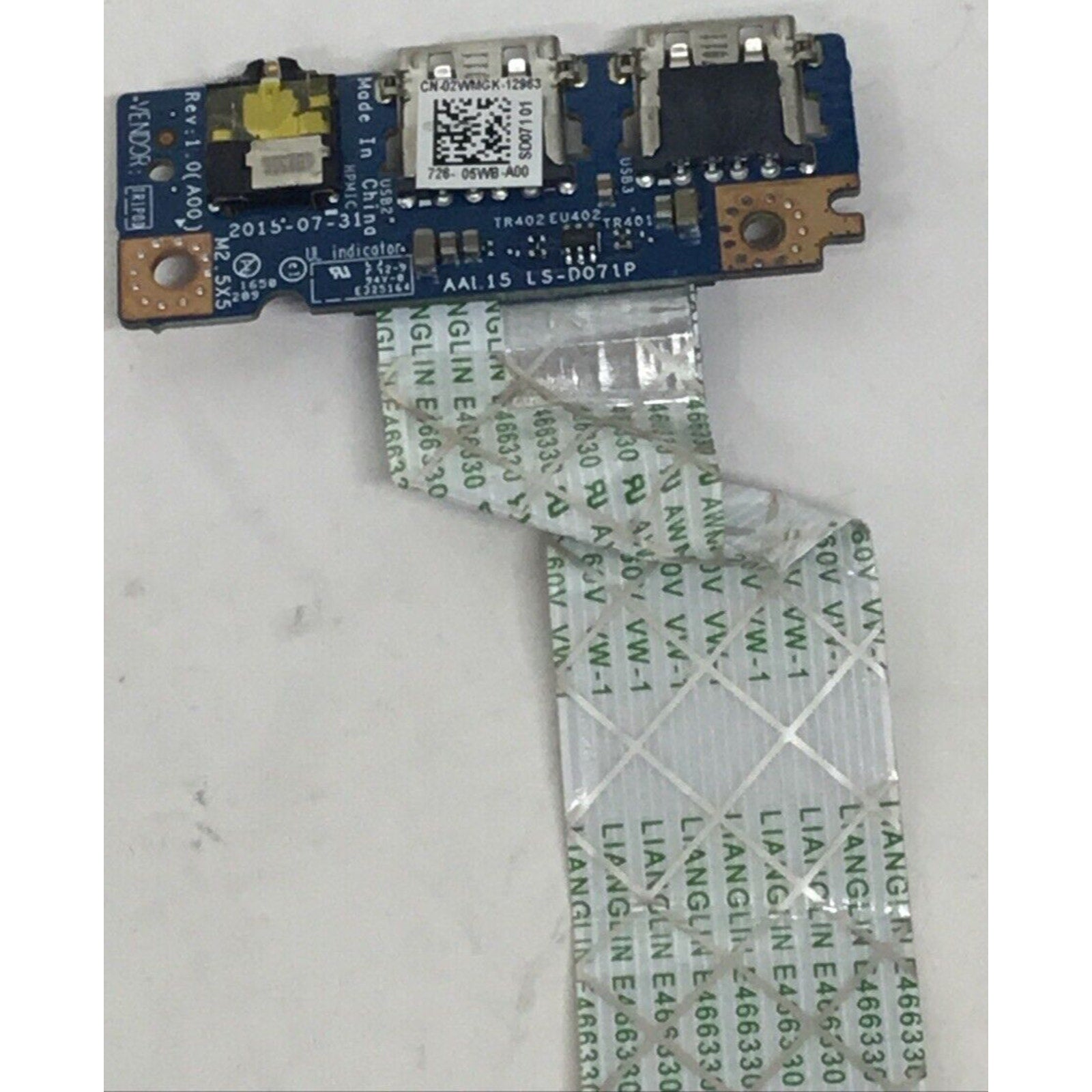 OEM! DELL INSPIRON 15 5558 5558 SERIES USB AUDIO BOARD W/ CABLE 2WMGK 02WMGK
