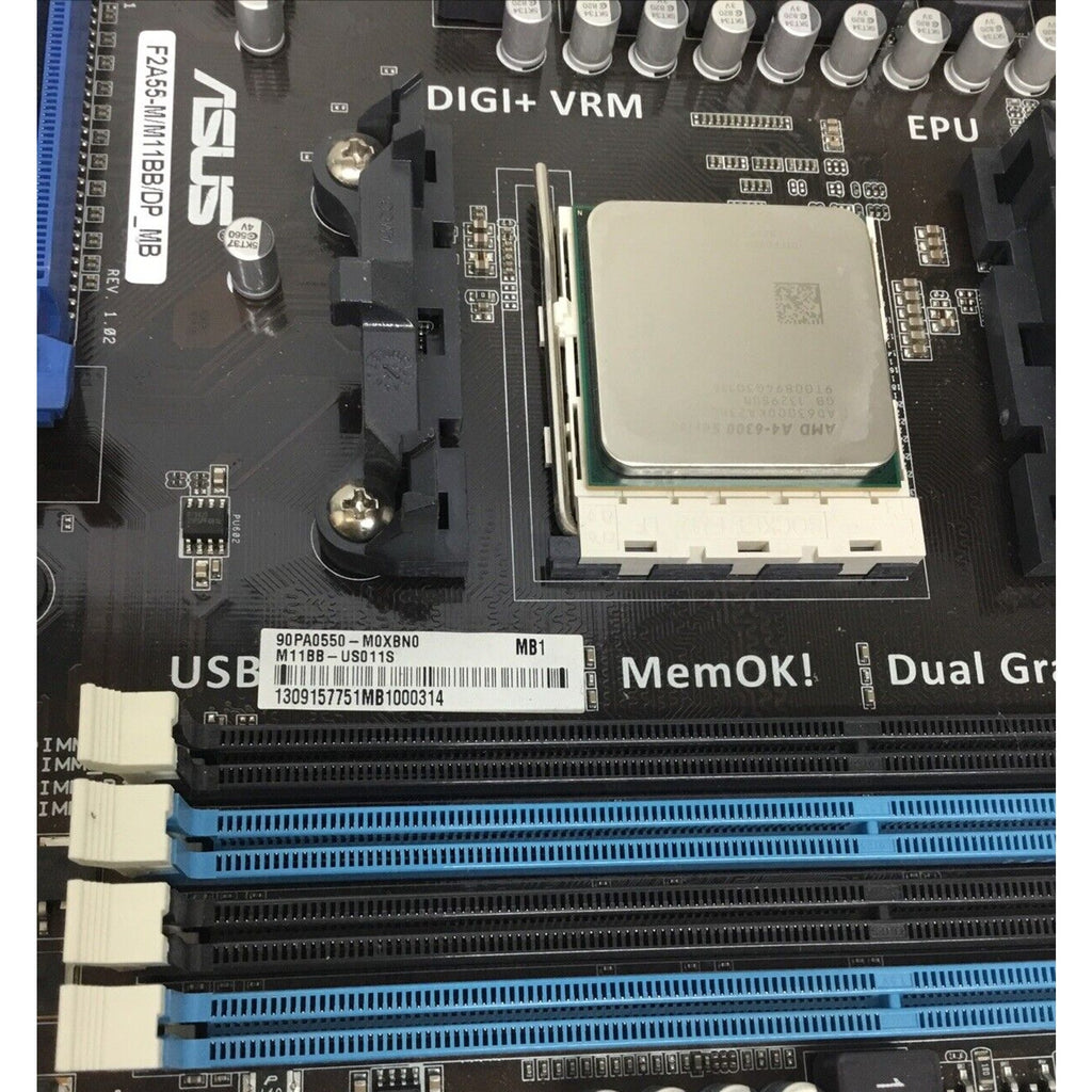 ASUS Motherboard F2A55-M/M11BB/DP_MB WITH IO SHIELD AND CPU