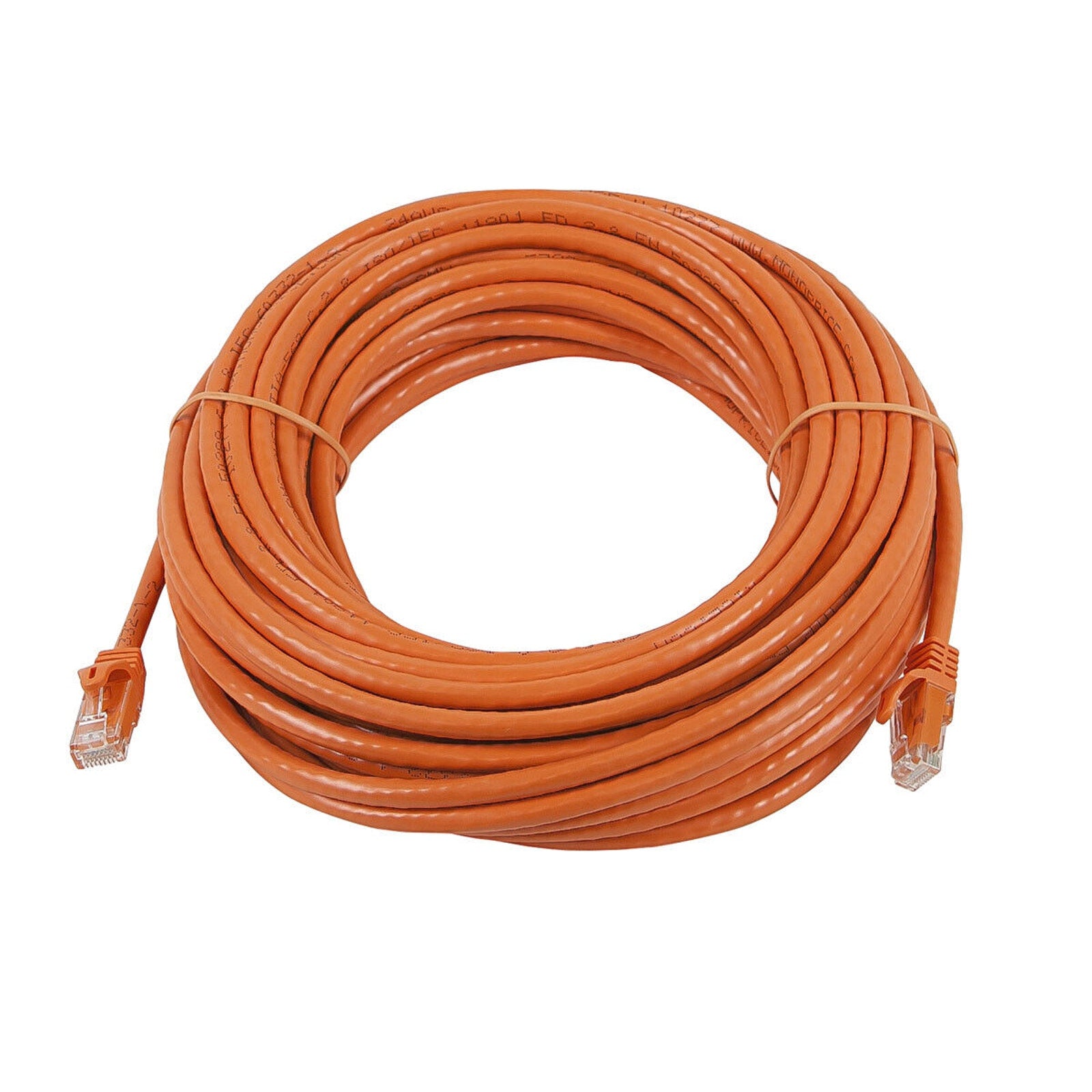 50ft Cat5e 24AWG UTP Ethernet Network Patch Cable - Orange - 50 Feet