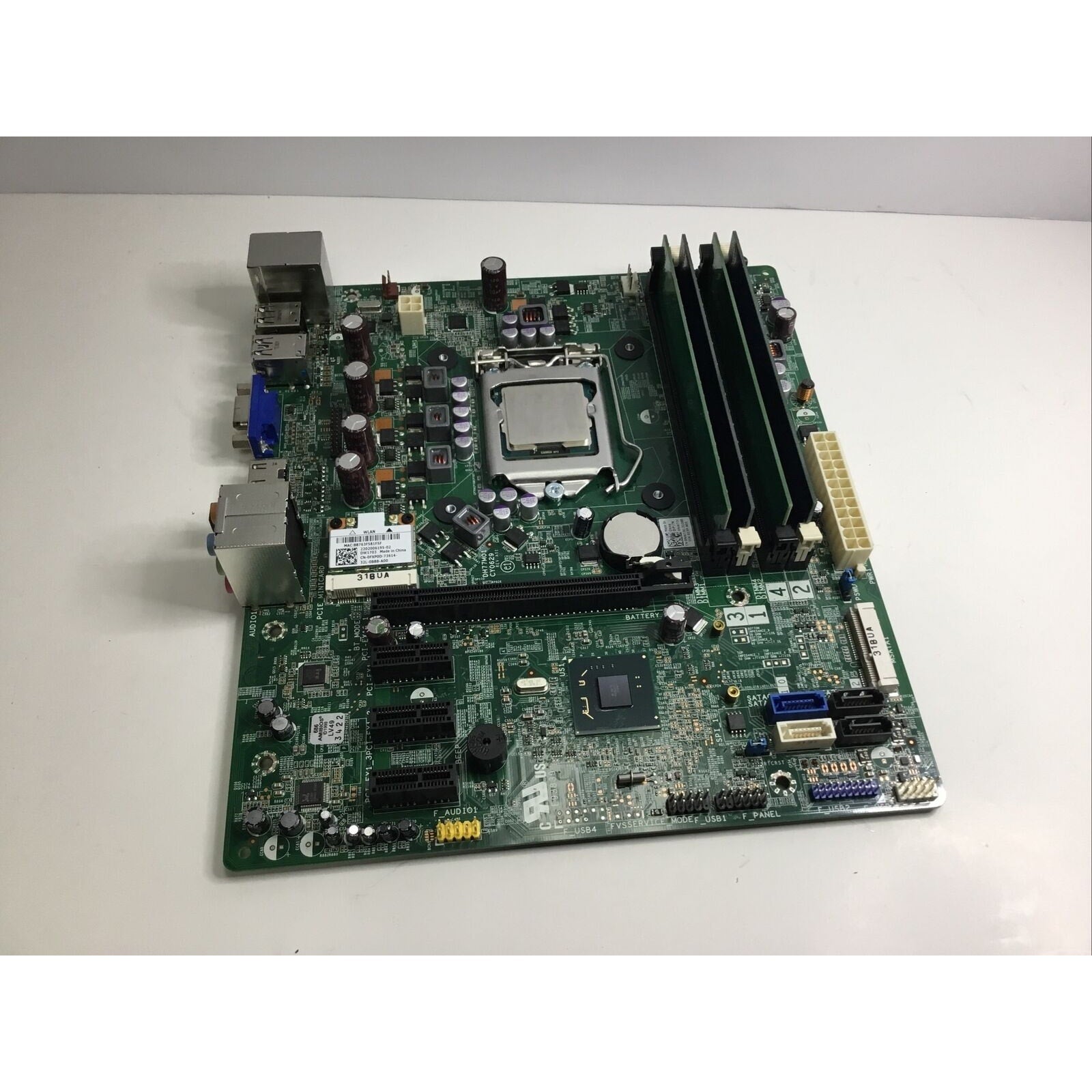 For Dell XPS 8500 Vostro 470 DH77M01 CY0629 i5-3450 RAM Motherboard w/ WiFi Card